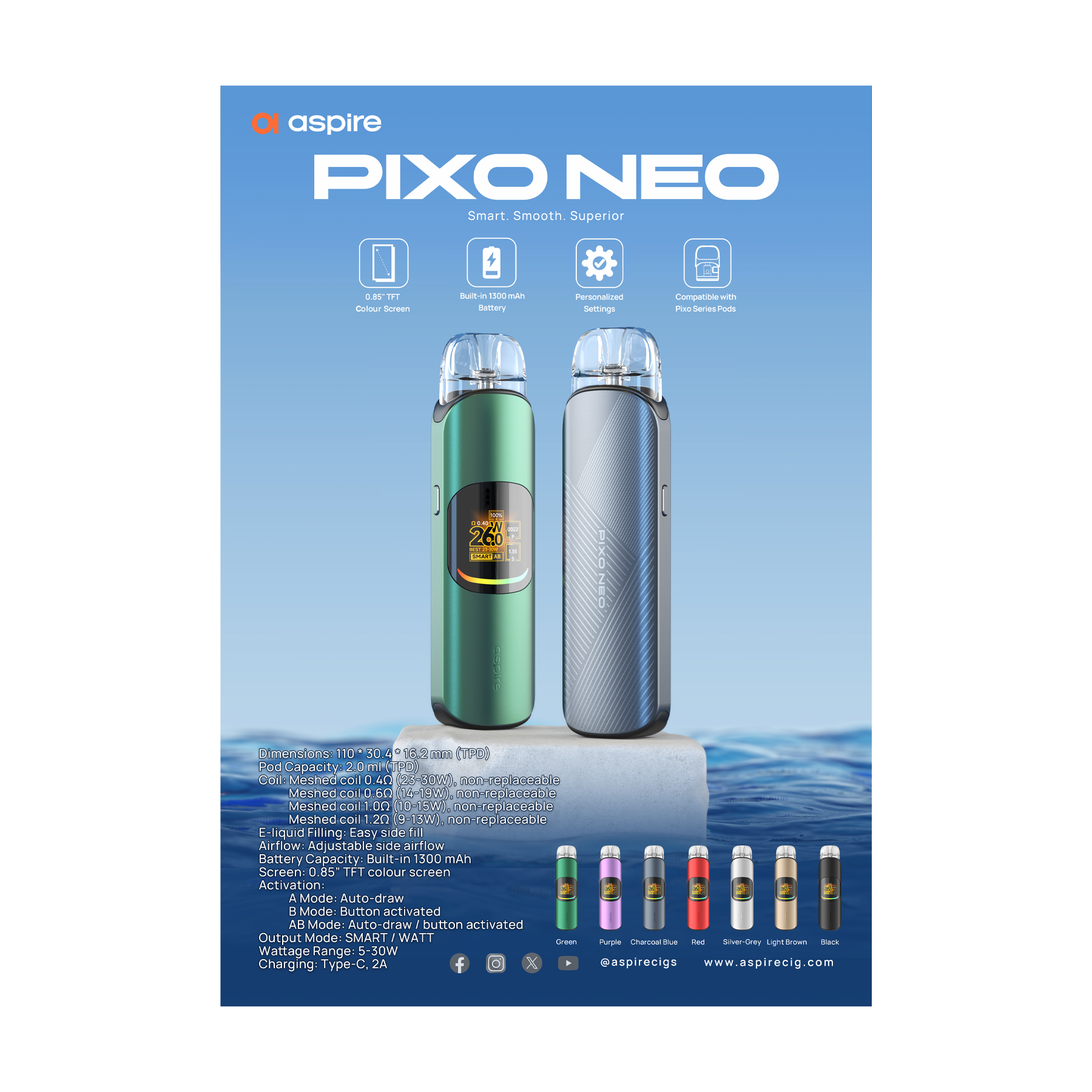 Aspire Pixo Neo Poster