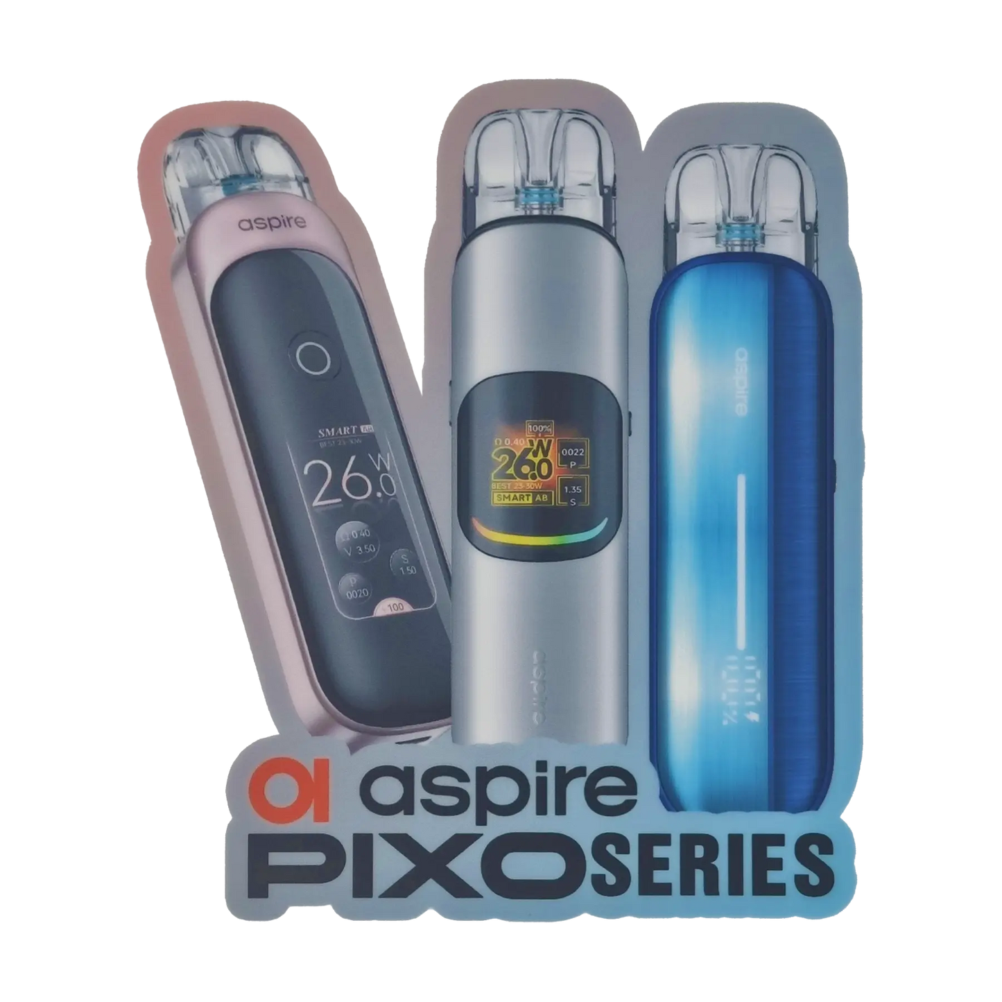 Aspire Window Stickers - Pixo Series