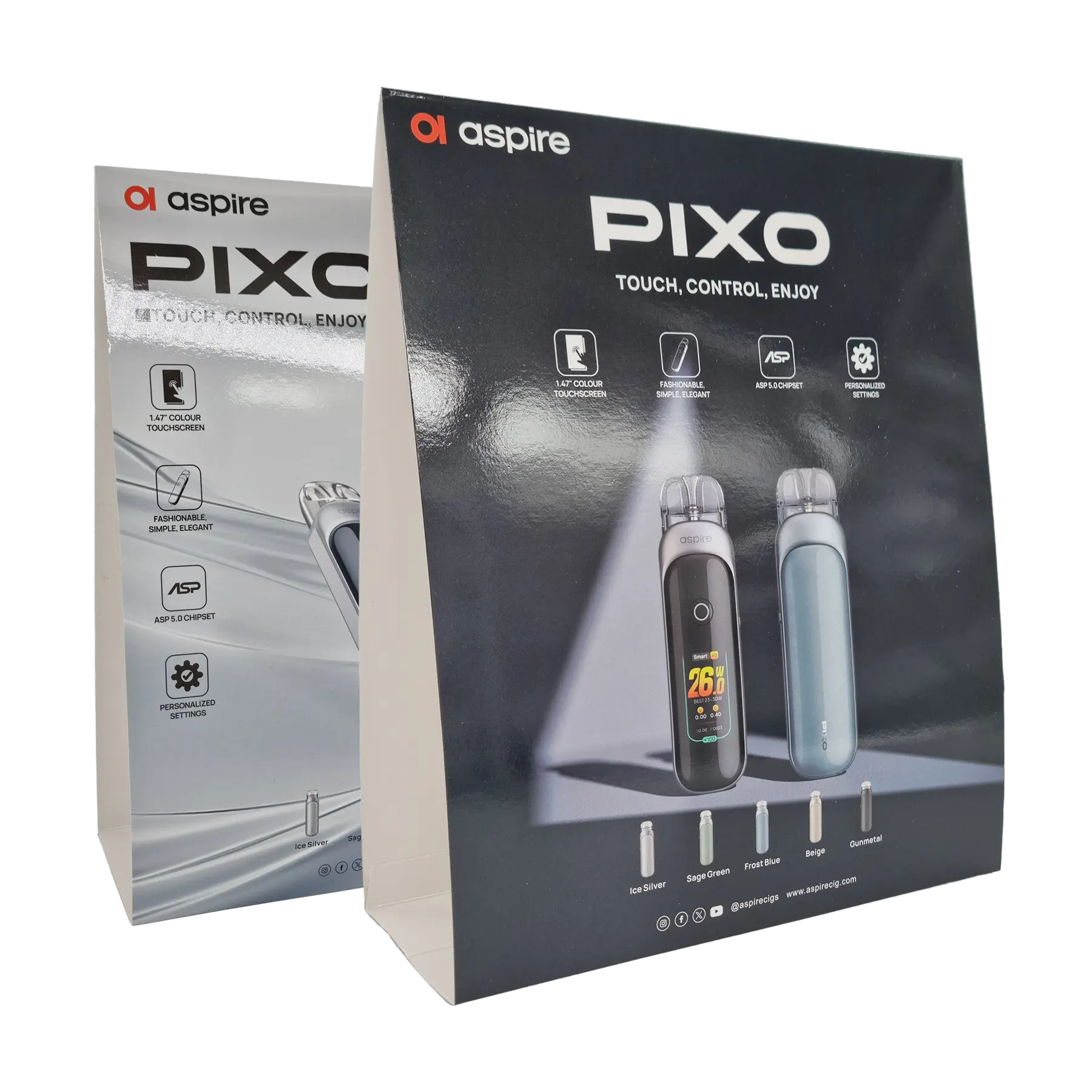 Aspire Display Stands - Pixo