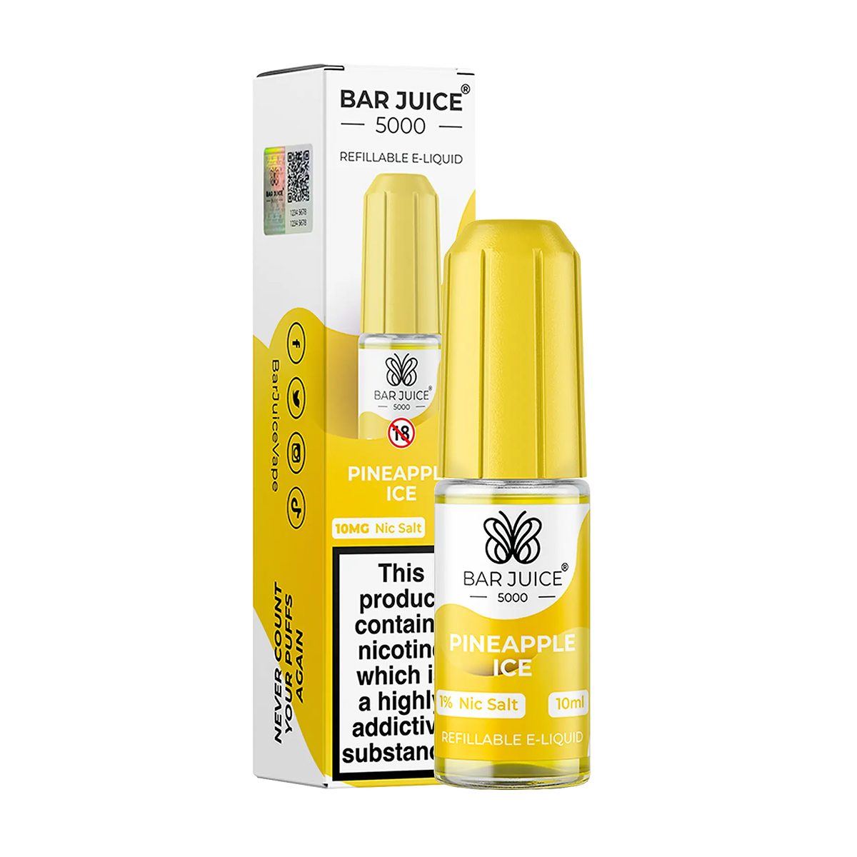 Bar Juice 5000 - Pineapple Ice 10ml E Liquid Nicotine Salt