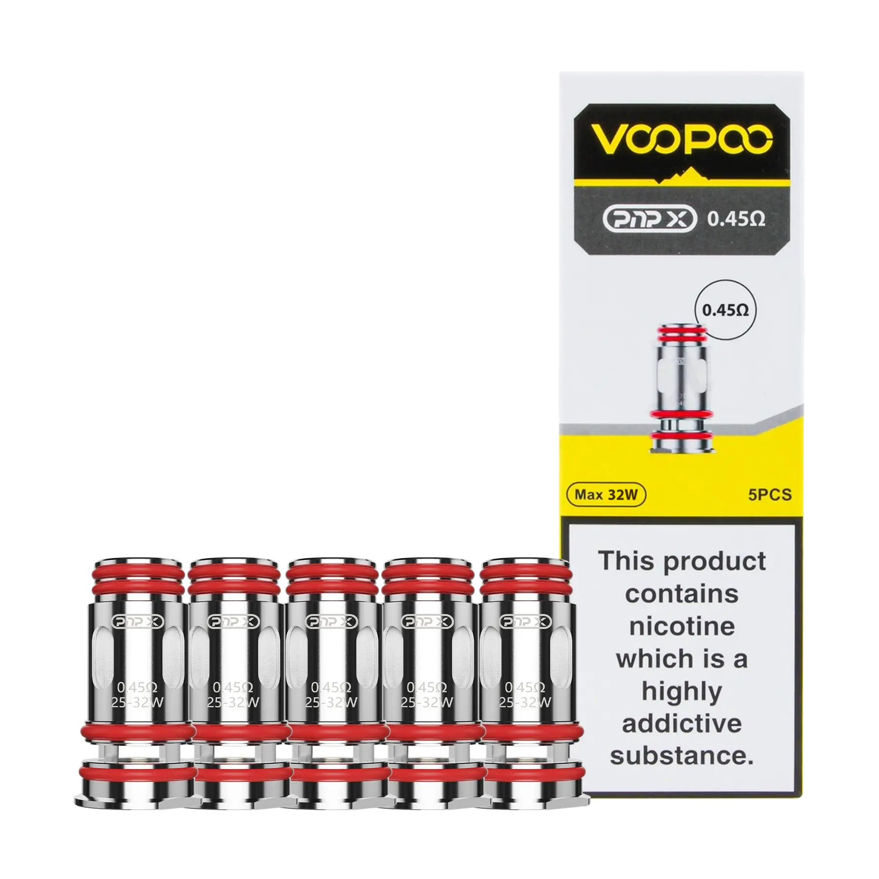 Voopoo PnP X Replacement Coils - 0.45 ohm