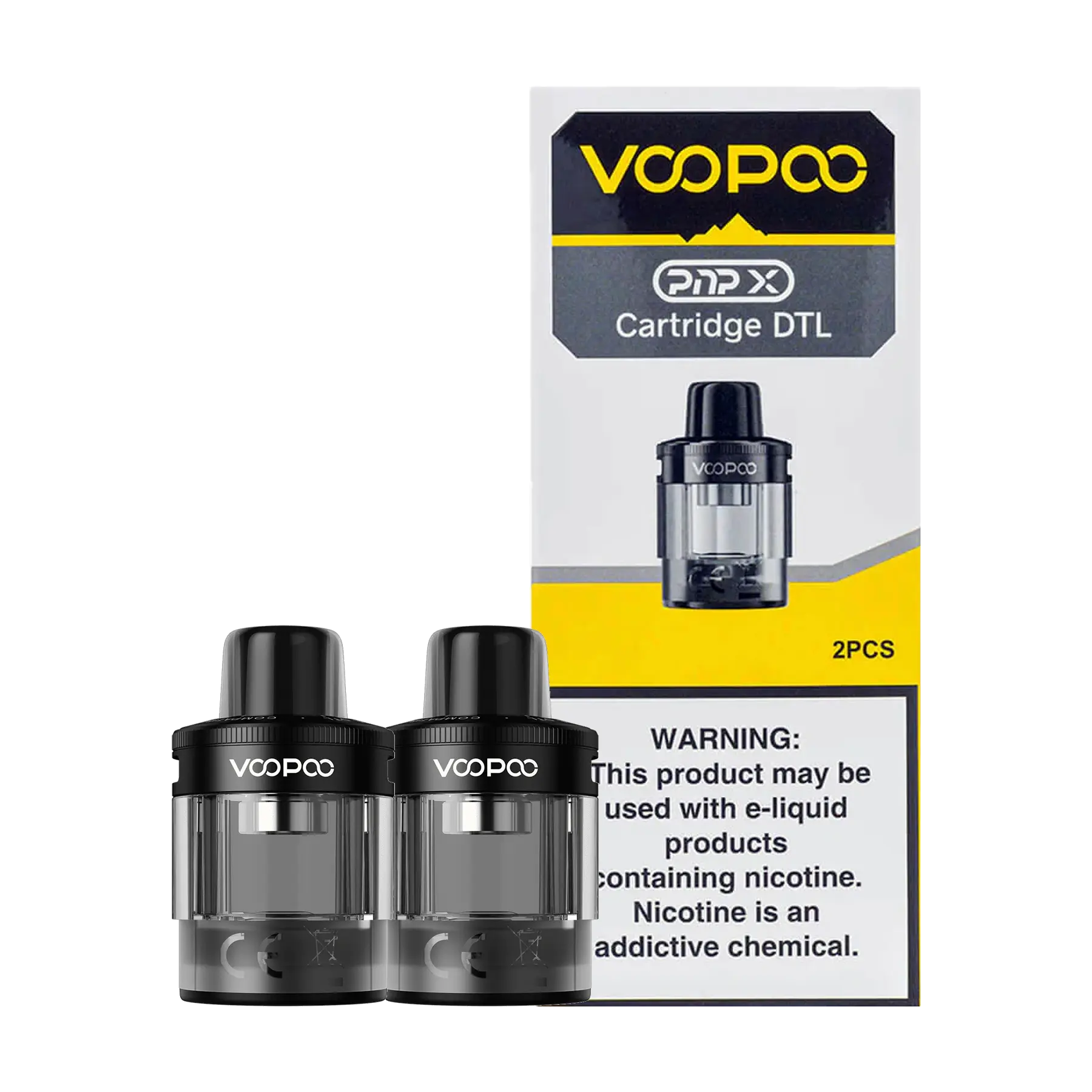 Voopoo PnP X Replacement Cartridges - Black DTL