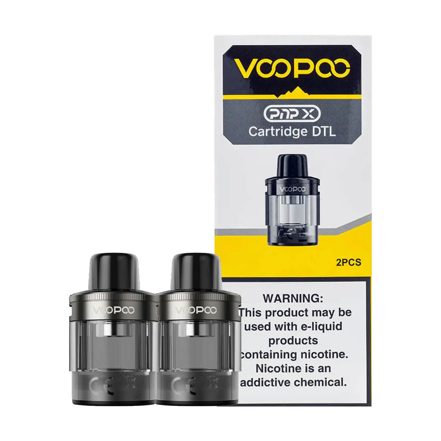Voopoo PnP X Replacement Cartridges - Grey DTL