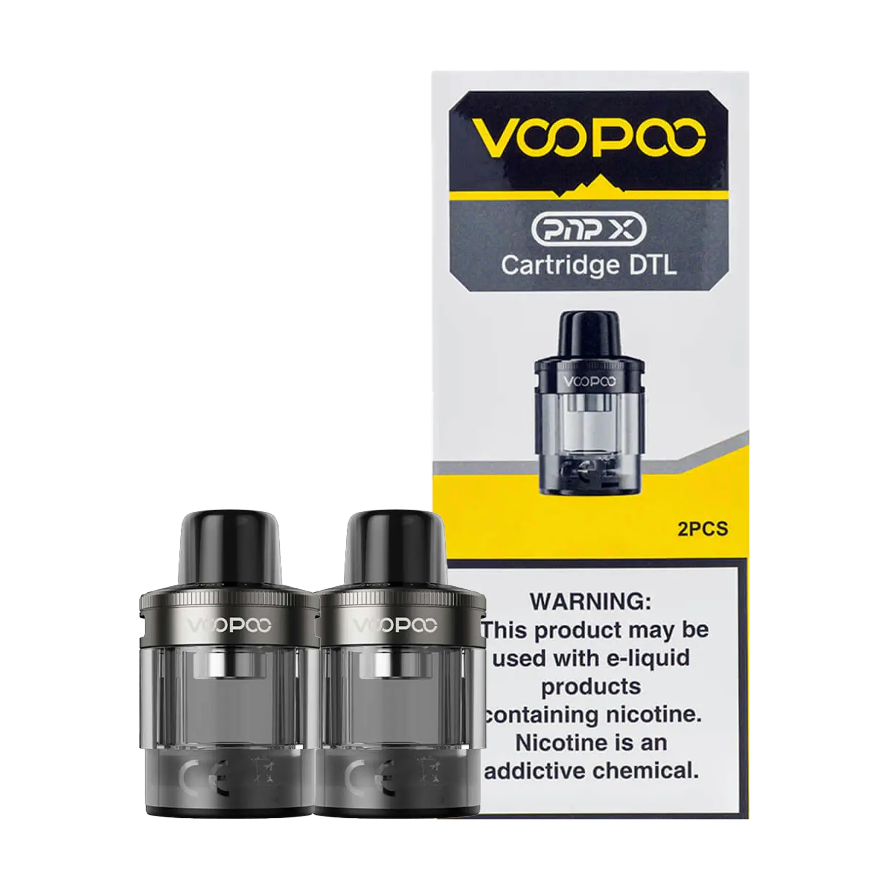 Voopoo PnP X Replacement Cartridges - Grey DTL