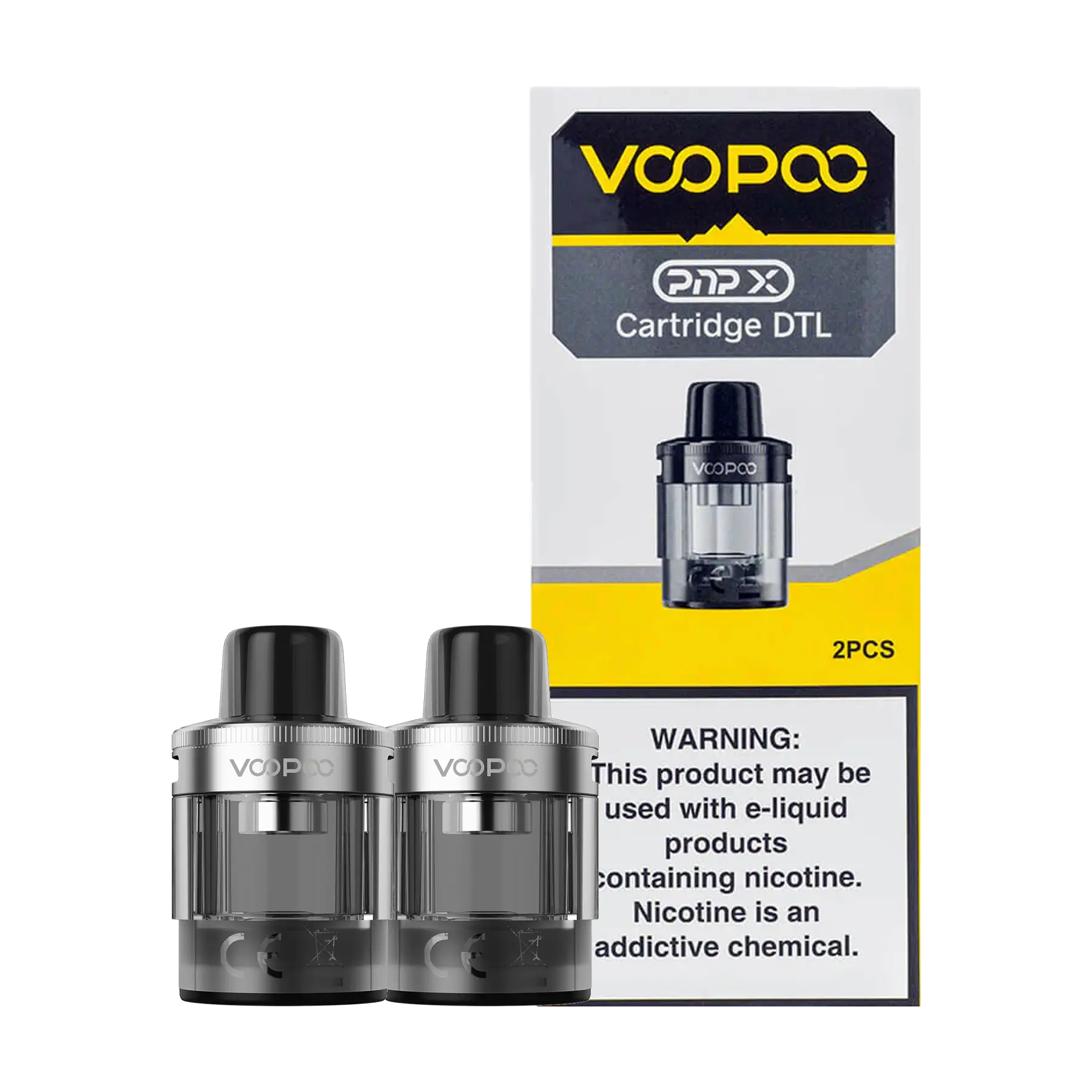 Voopoo PnP X Replacement Cartridges - Silver DTL