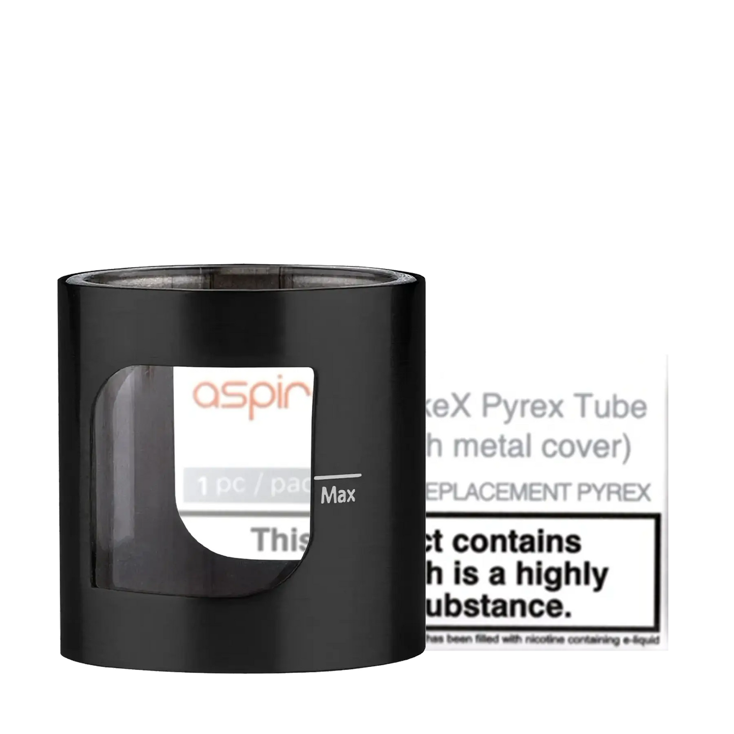 Aspire PockeX AIO Replacement Glass - Black