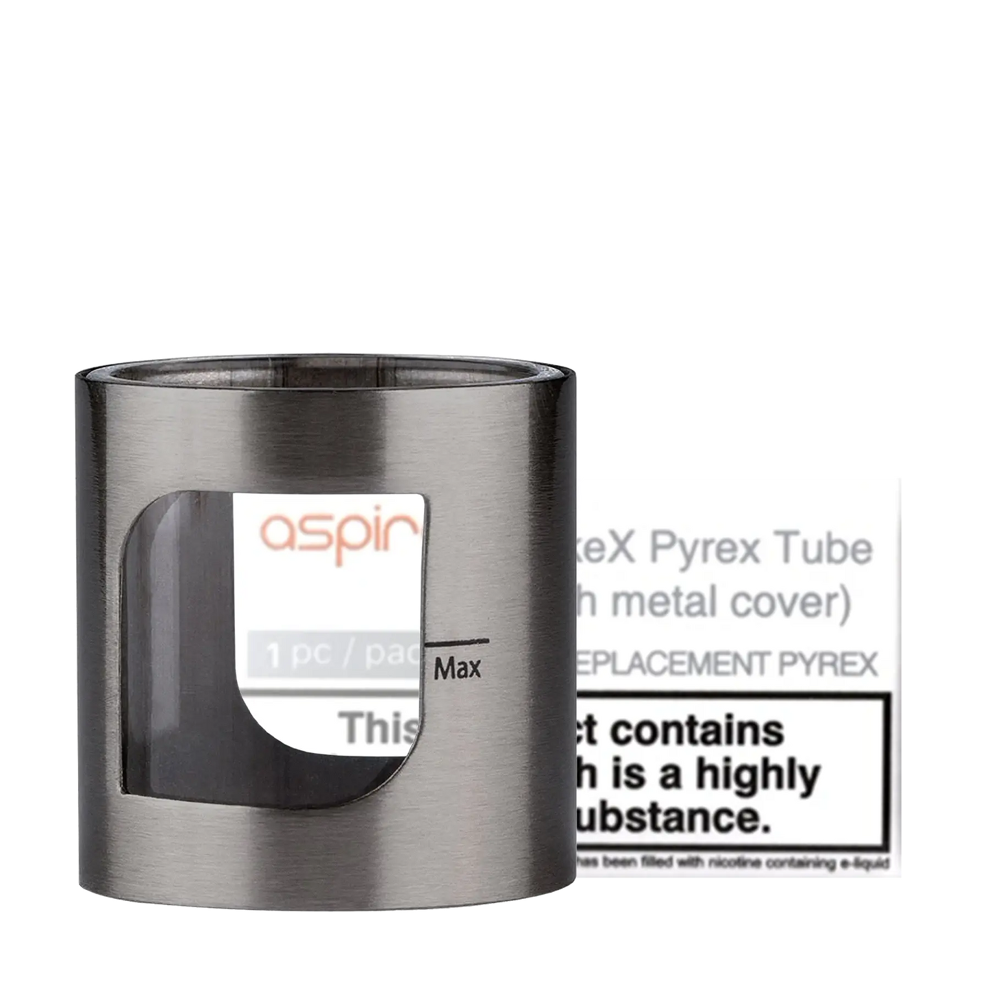 Aspire PockeX AIO Replacement Glass - Grey