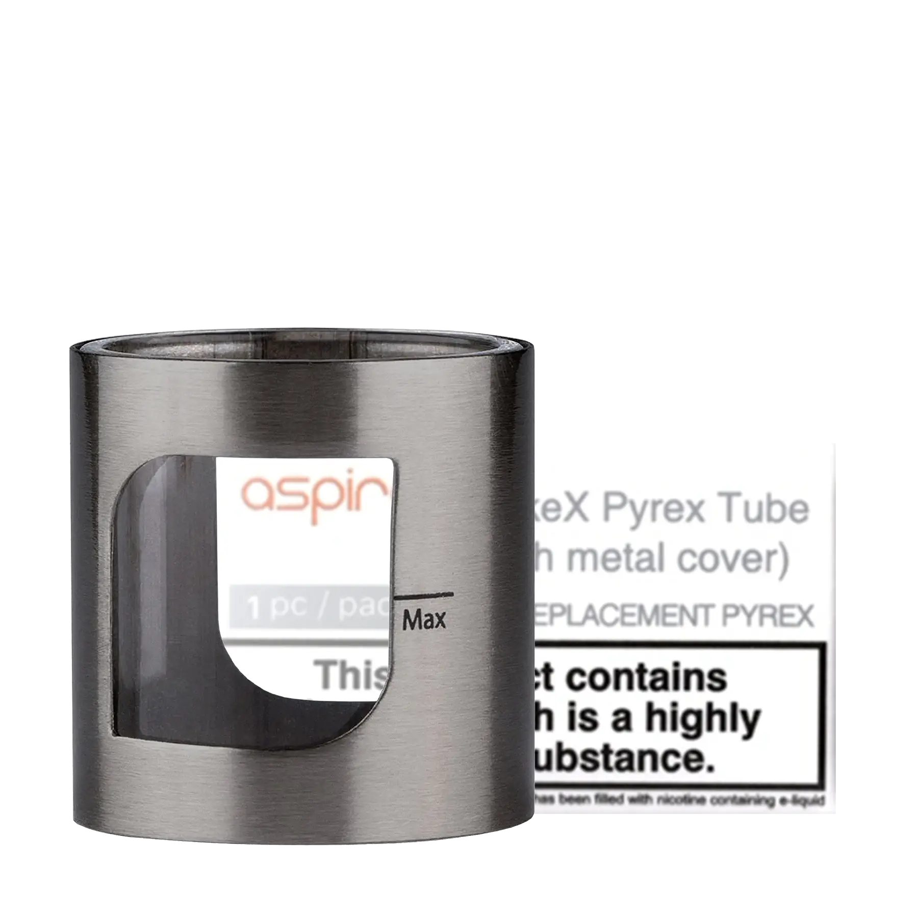 Aspire PockeX AIO Replacement Glass - Grey
