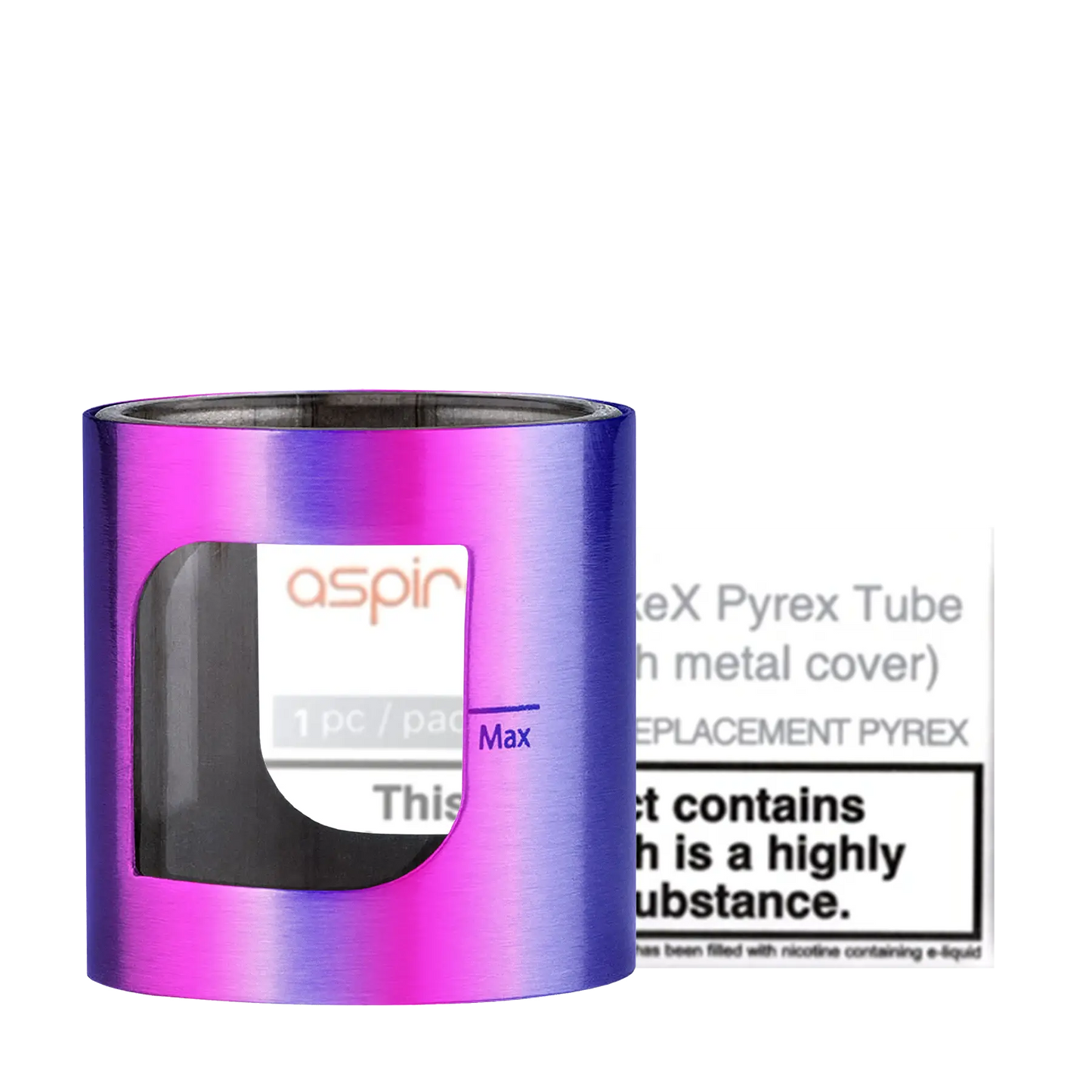 Aspire PockeX AIO Replacement Glass - Rainbow