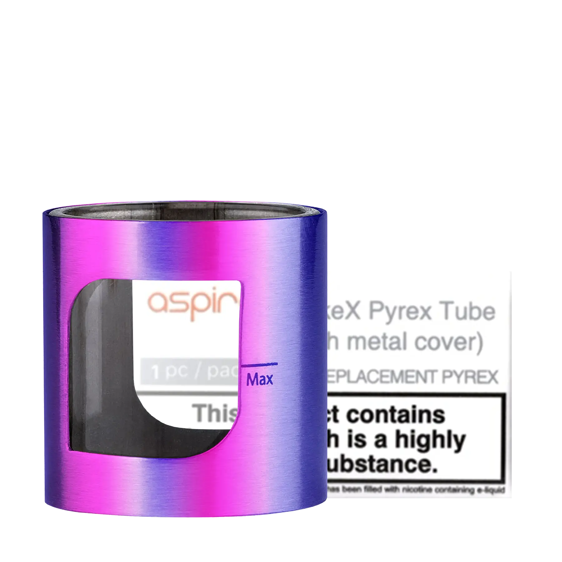 Aspire PockeX AIO Replacement Glass - Rainbow