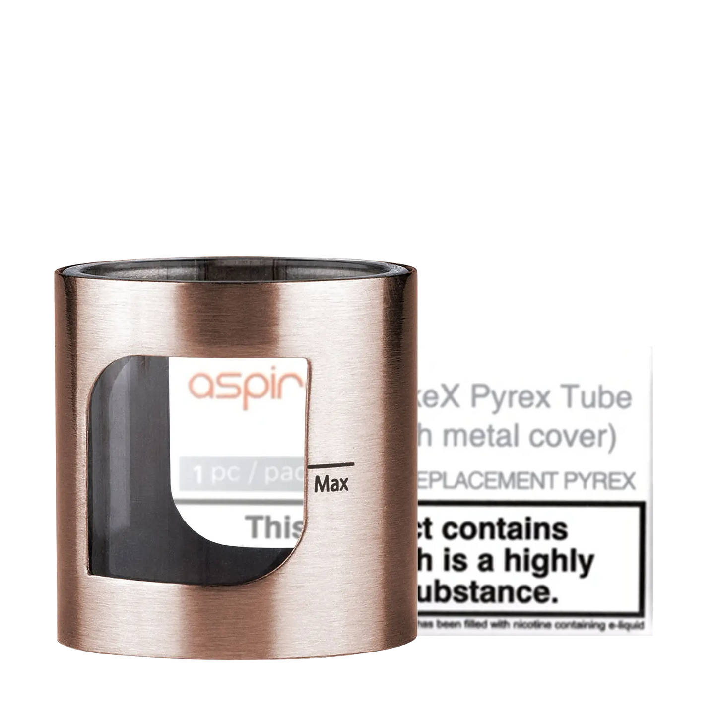 Aspire PockeX AIO Replacement Glass - Rose Gold