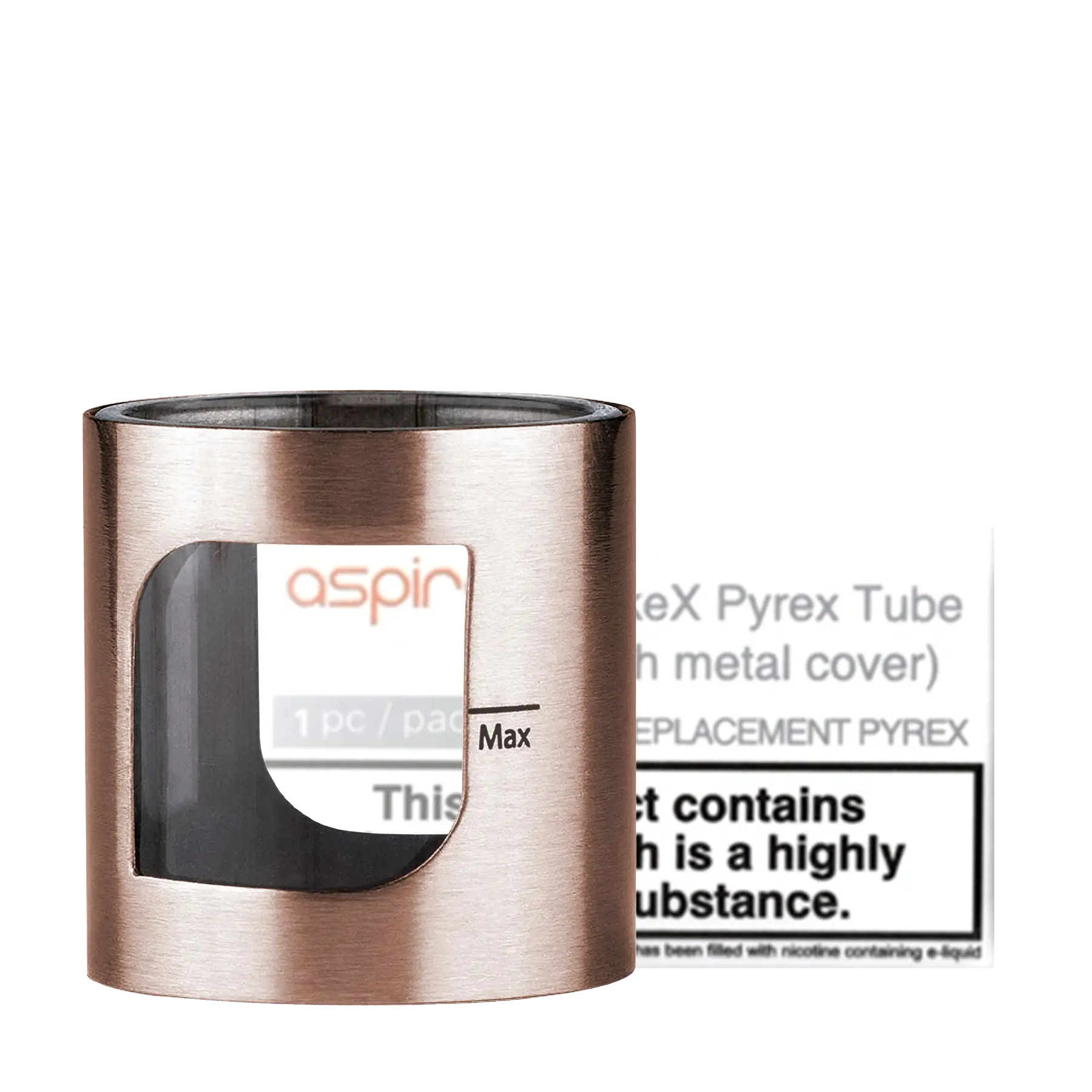 Aspire PockeX AIO Replacement Glass - Rose Gold