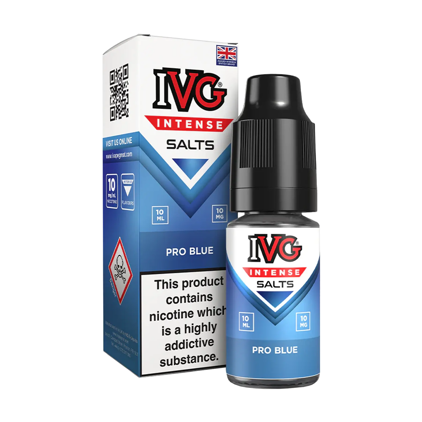 IVG Intense 10ml Nicotine Salt - Pro Blue