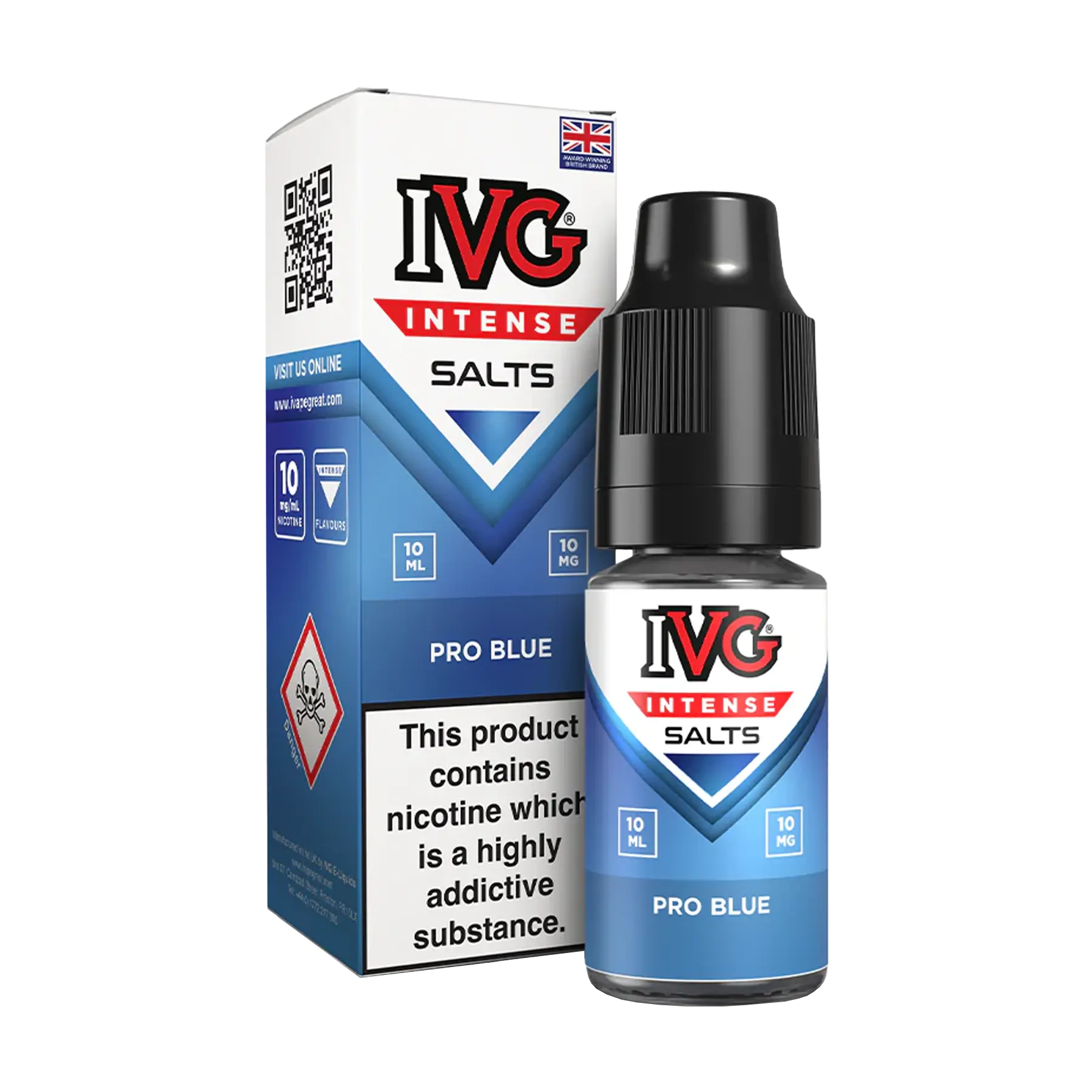 IVG Intense 10ml Nicotine Salt - Pro Blue