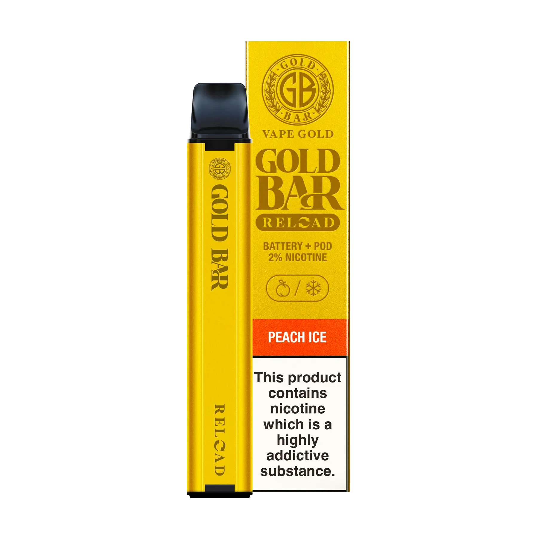 Gold Bar Reload Pod Kit - Peach ice