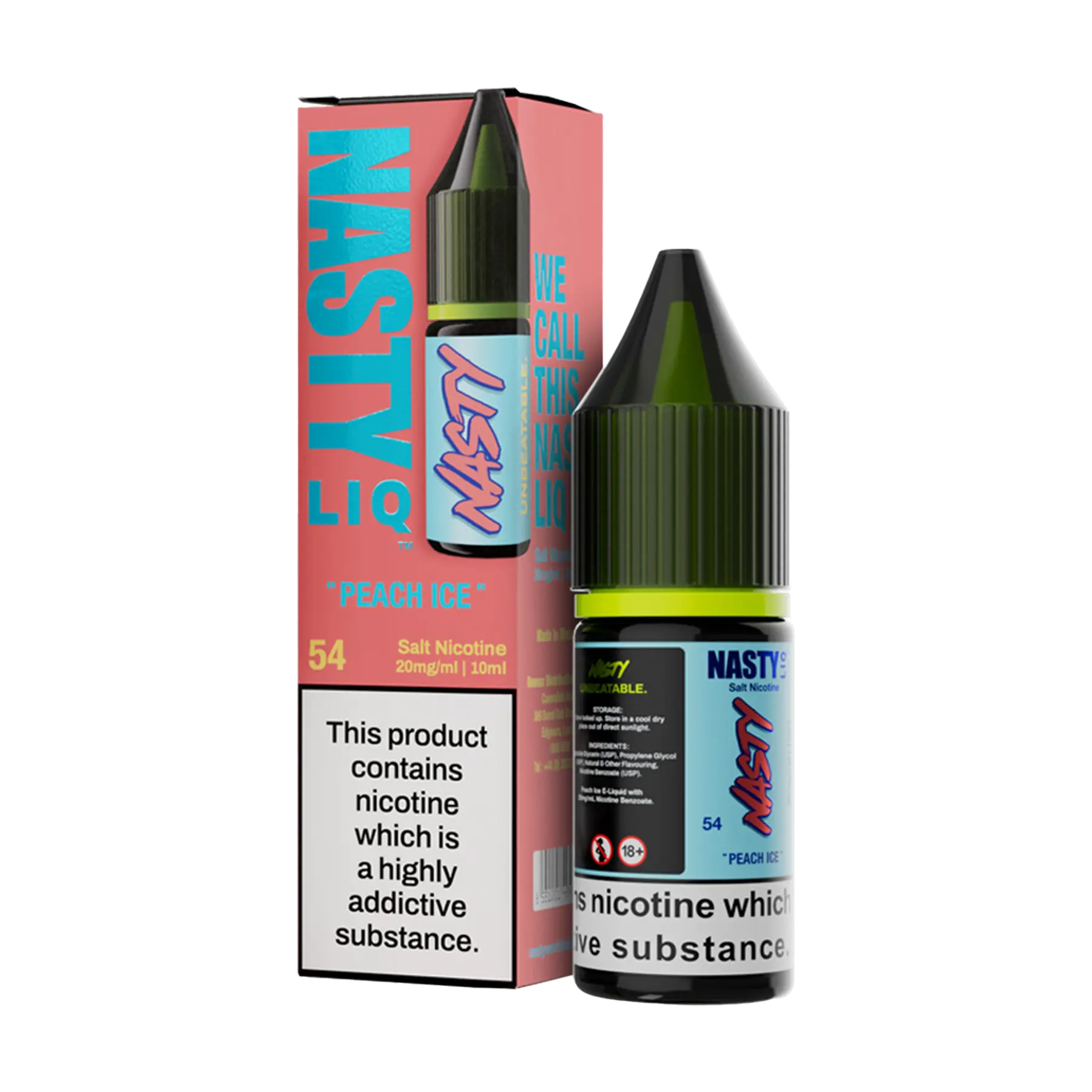 Nasty Liq Nicotine Salt - Peach Ice