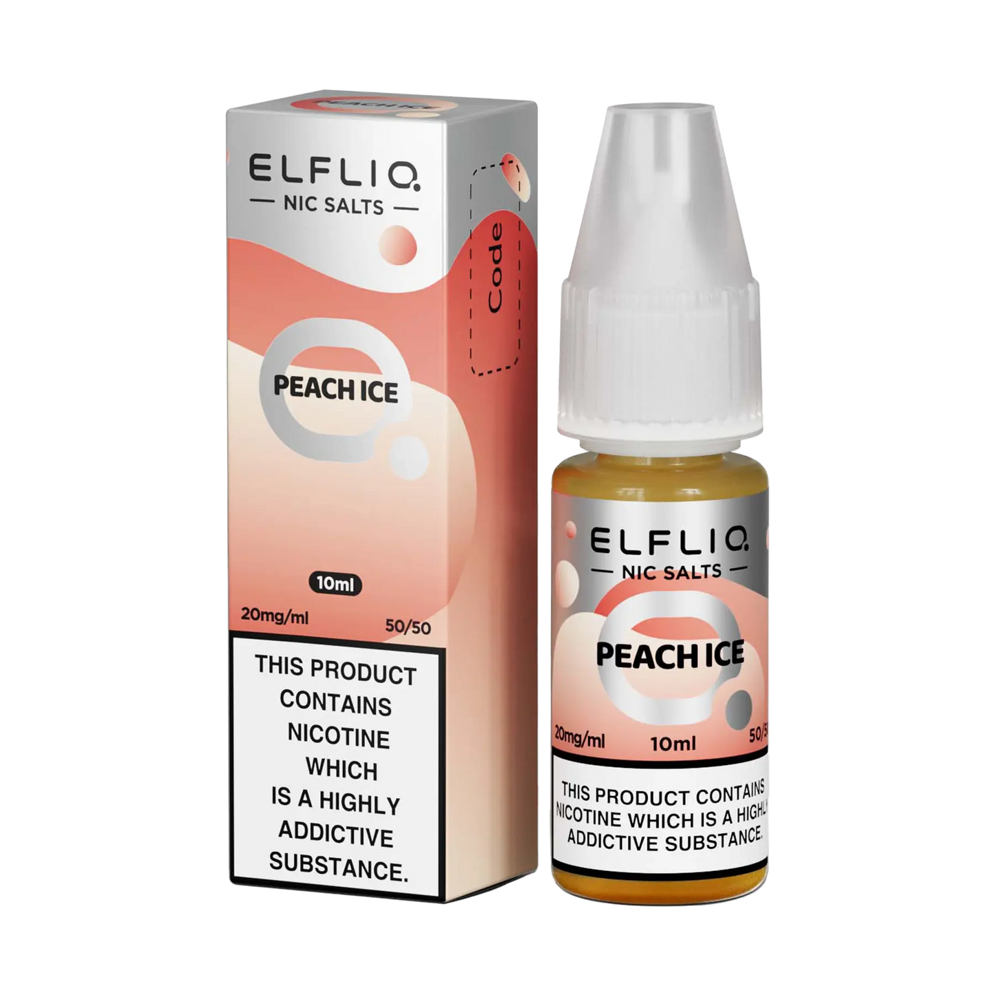 Elfliq 10ml Nicotine Salt - Peach Ice