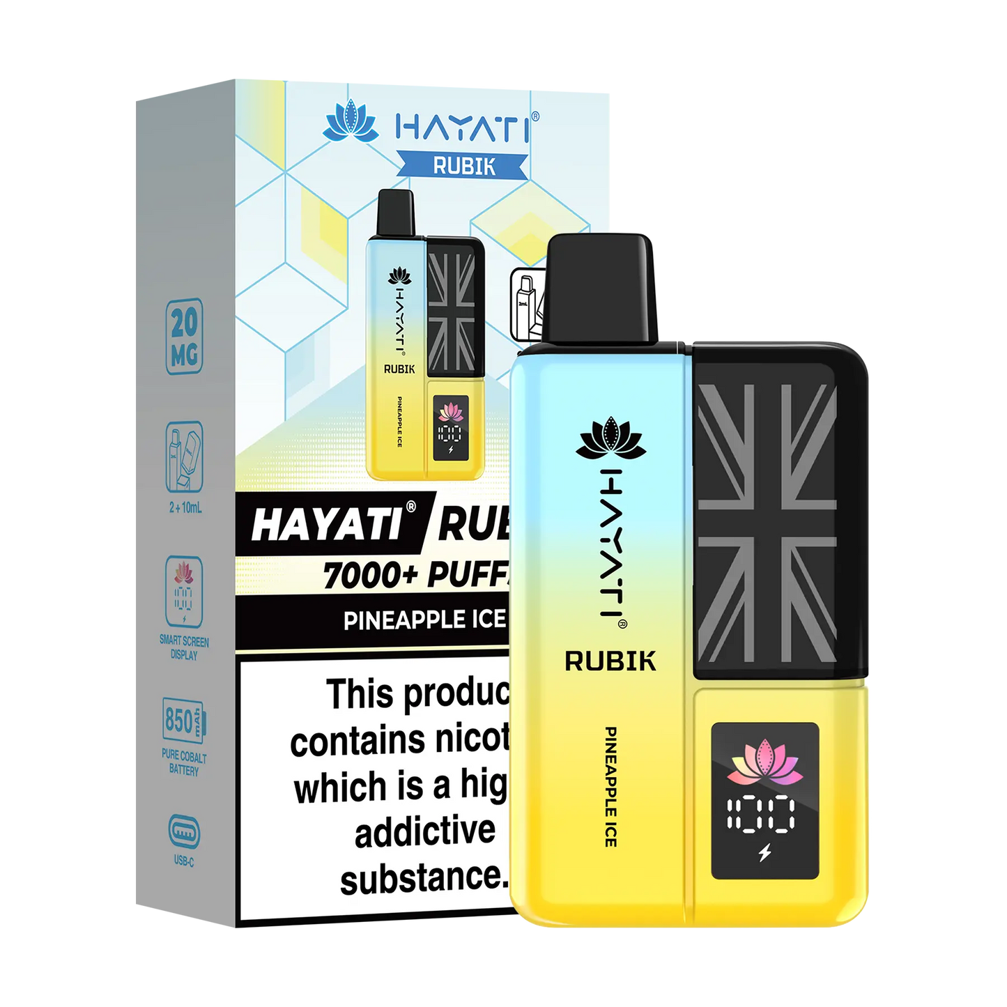 Hayati Rubik Prefilled Vape Kit - Pineapple Ice