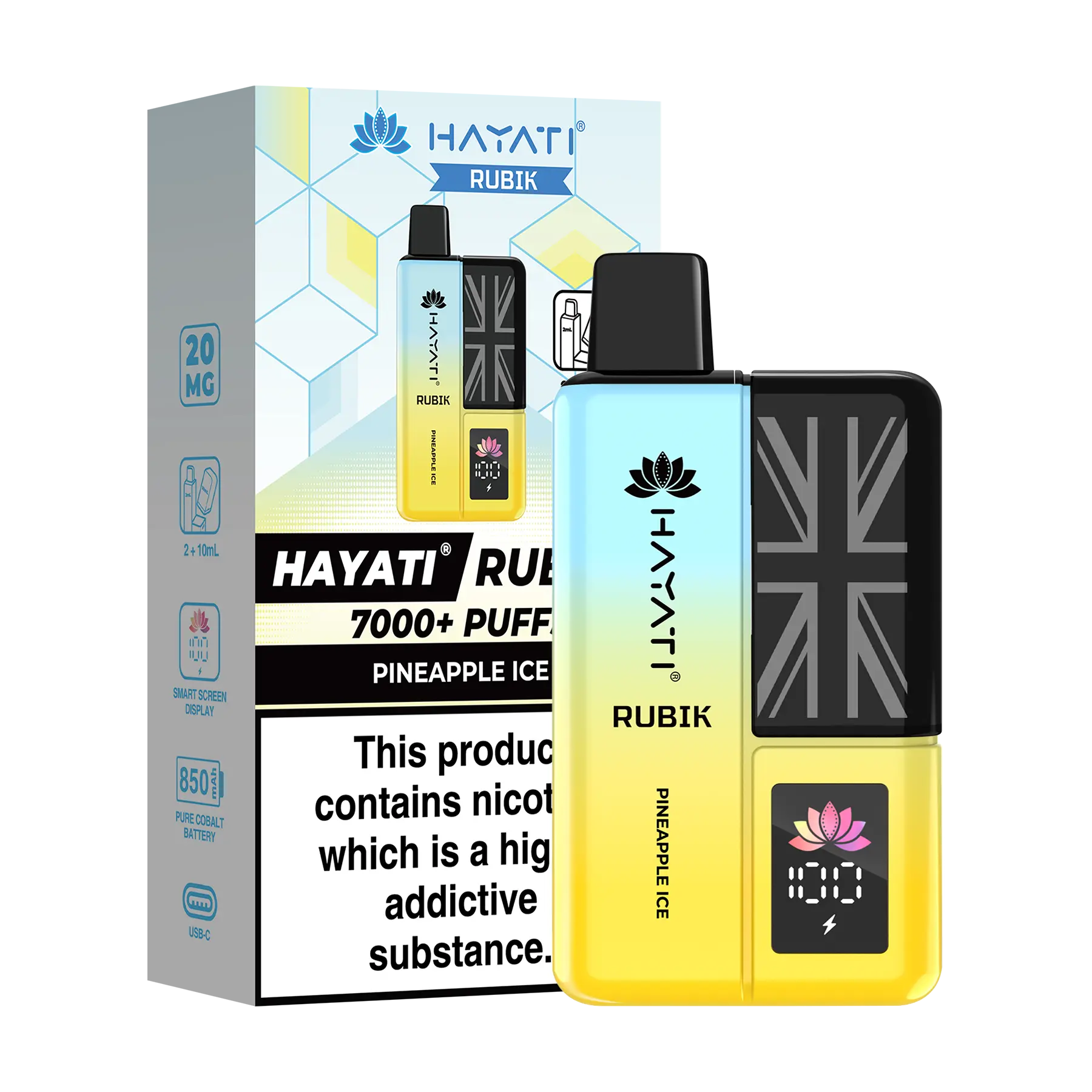 Hayati Rubik Prefilled Vape Kit - Pineapple Ice