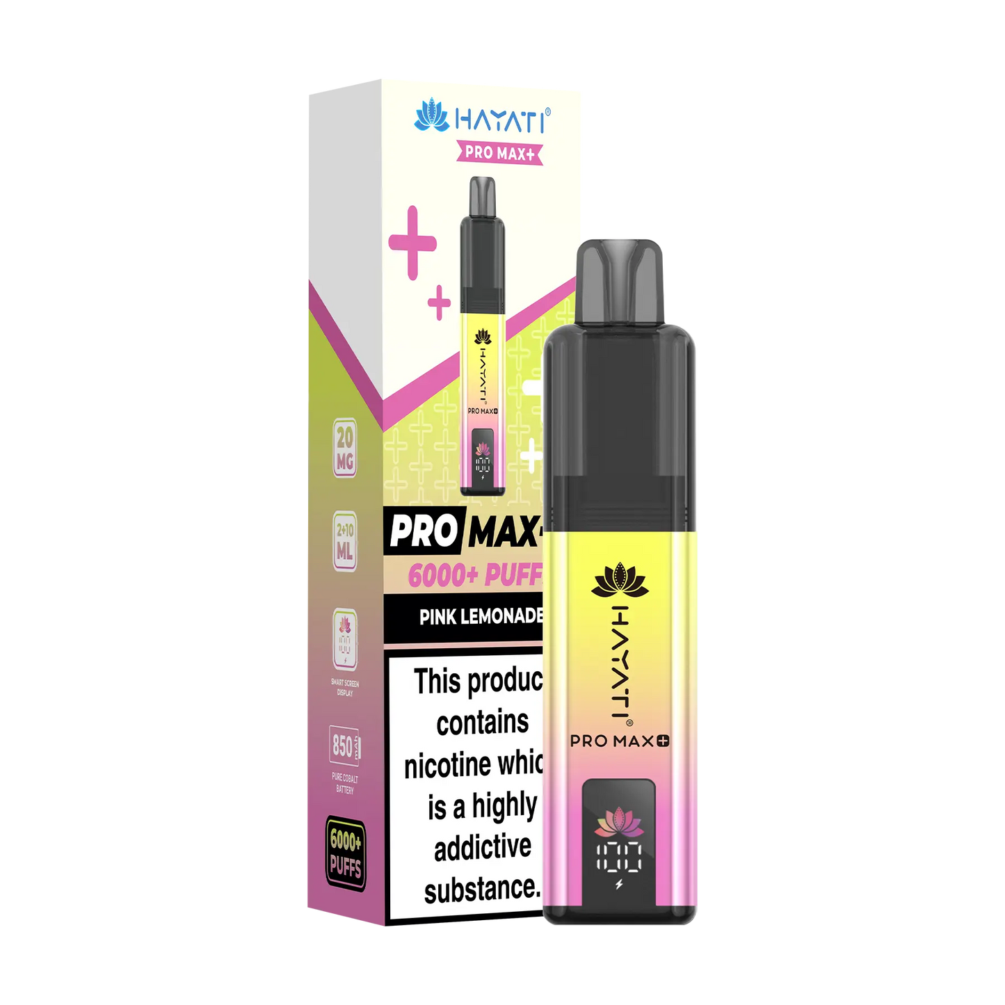 Hayati Pro Max+ 6000 Prefilled Vape Kit - Pink Lemonade