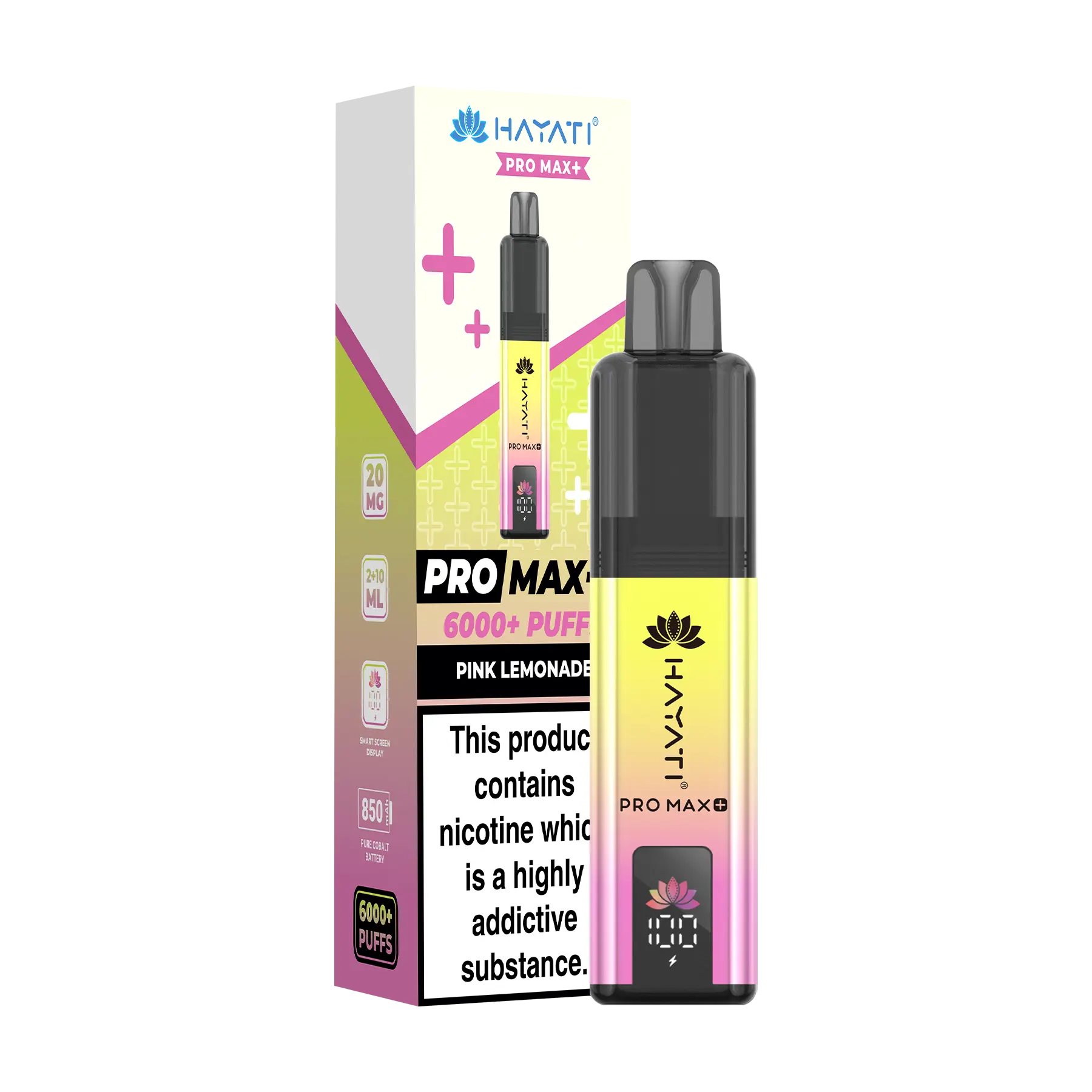 Hayati Pro Max+ 6000 Prefilled Vape Kit - Pink Lemonade