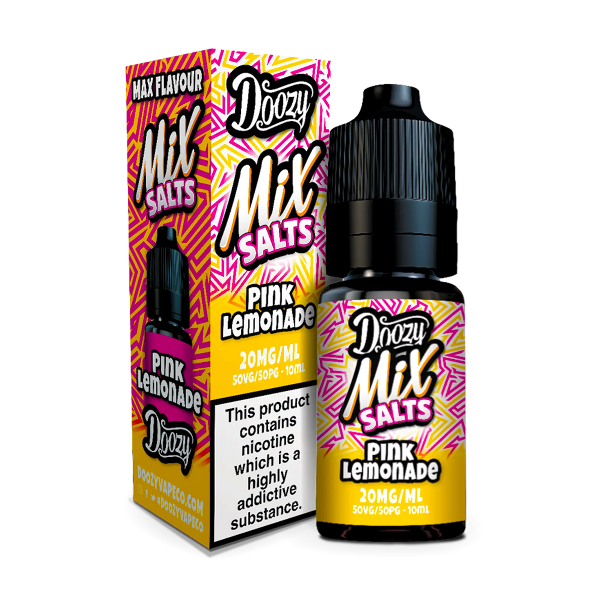 Doozy Mix Salts Pink Lemonade 10ml E Liquid Nicotine Salt