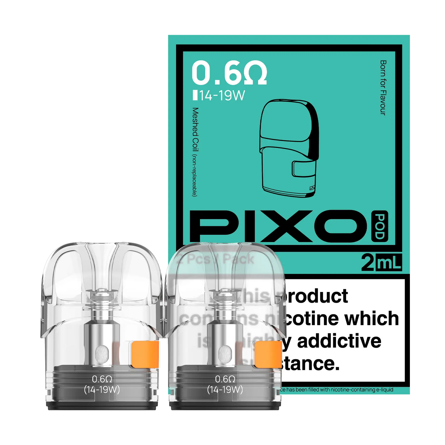 Aspire Pixo Replacement Pods - 0.6 ohm 2ml