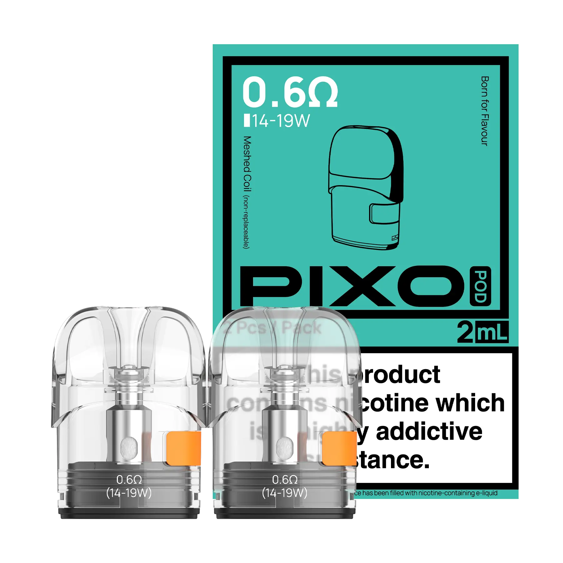 Aspire Pixo Replacement Pods - 0.6 ohm 2ml