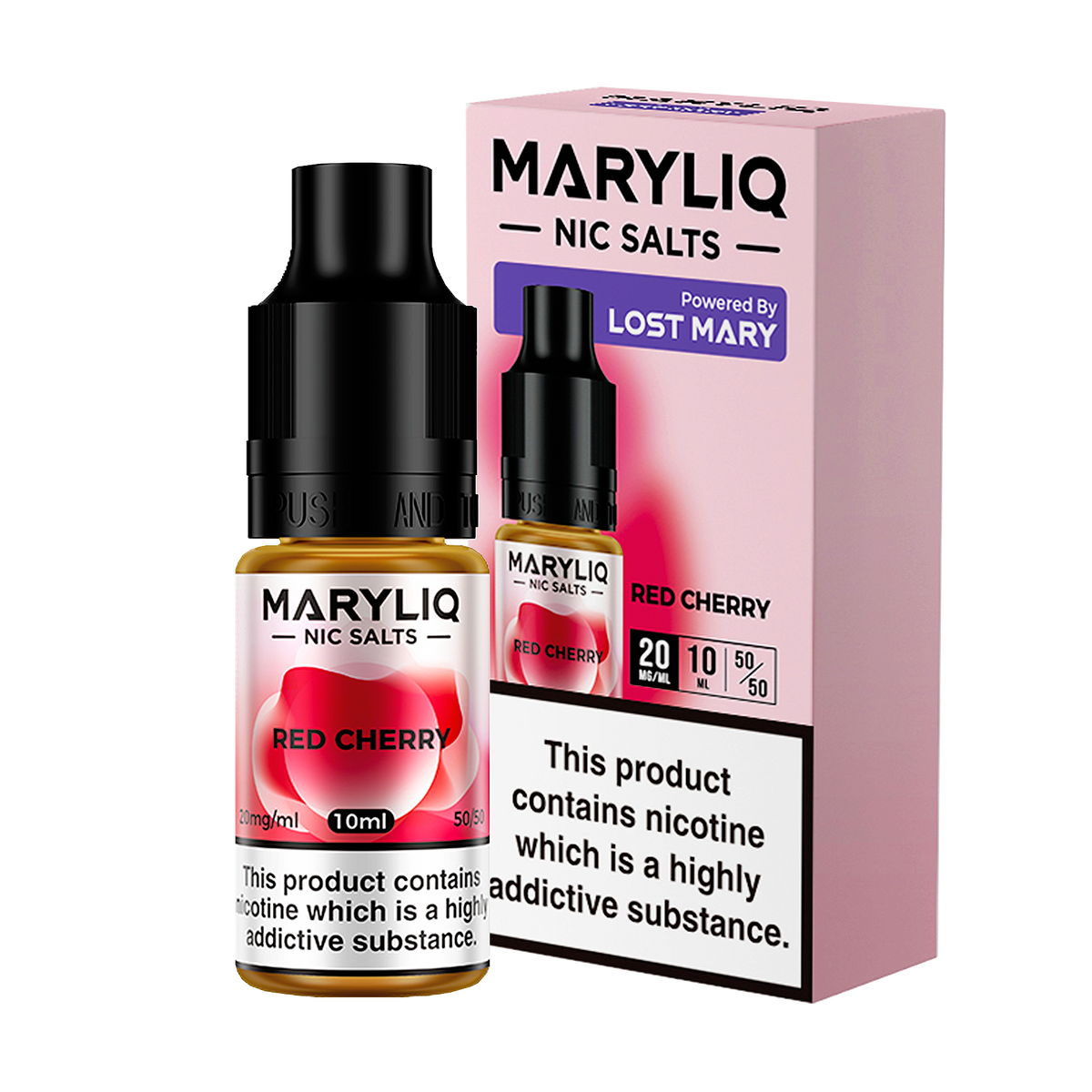 Maryliq - Red Cherry 10ml E Liquid Nicotine Salt