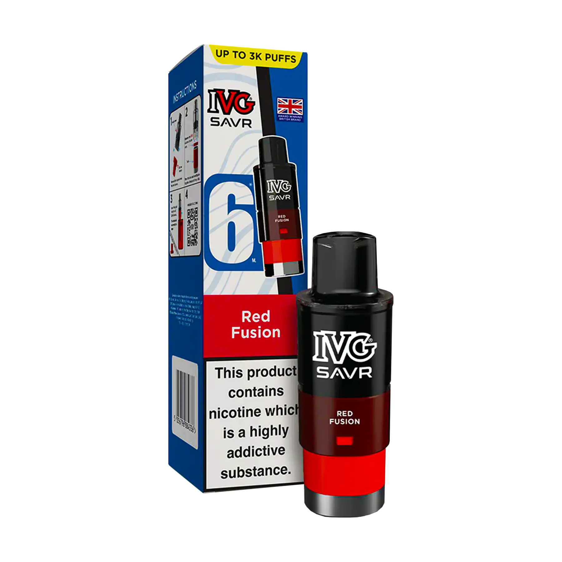 IVG Savr Replacement Pods - Red Fusion