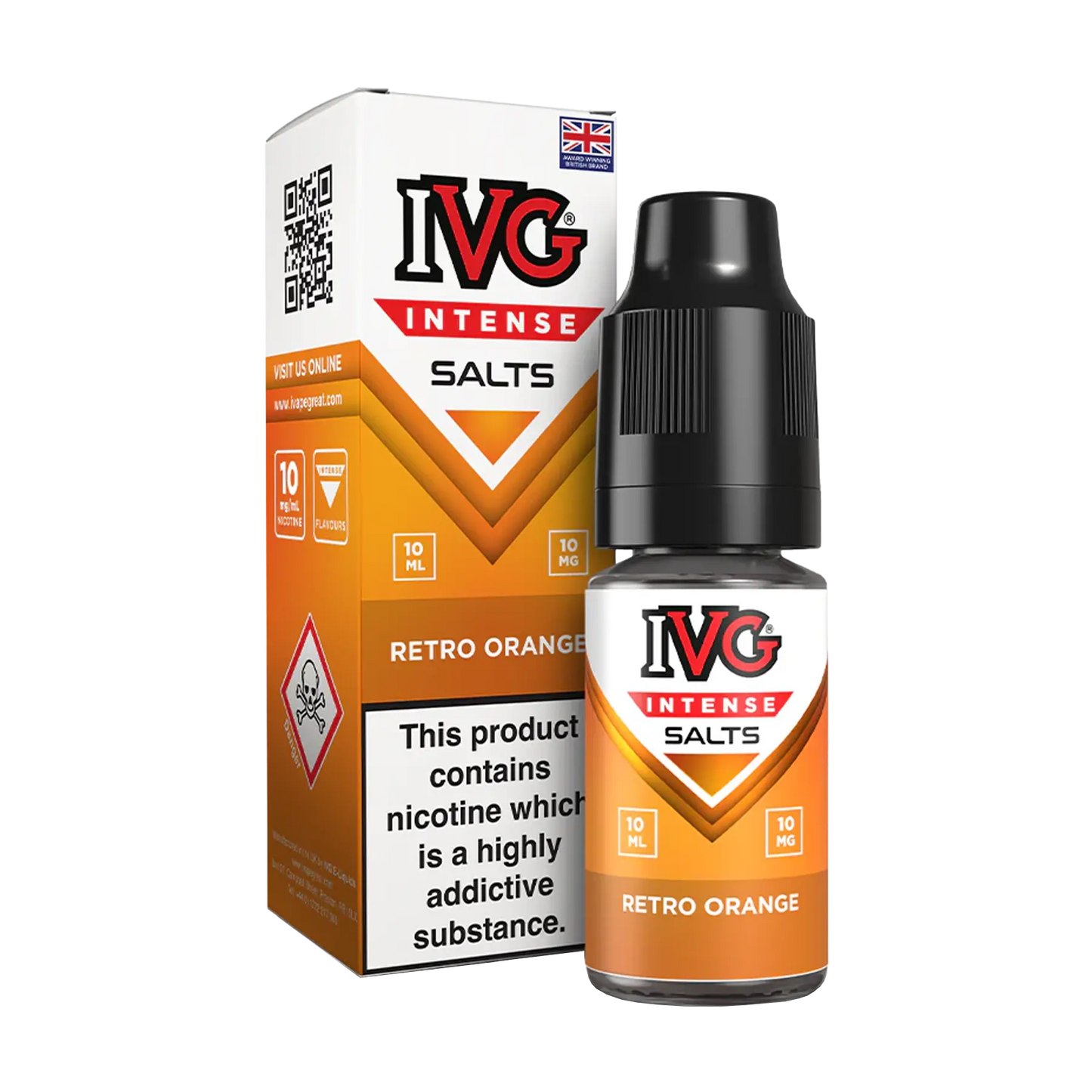 IVG Intense 10ml Nicotine Salt - Retro Orange