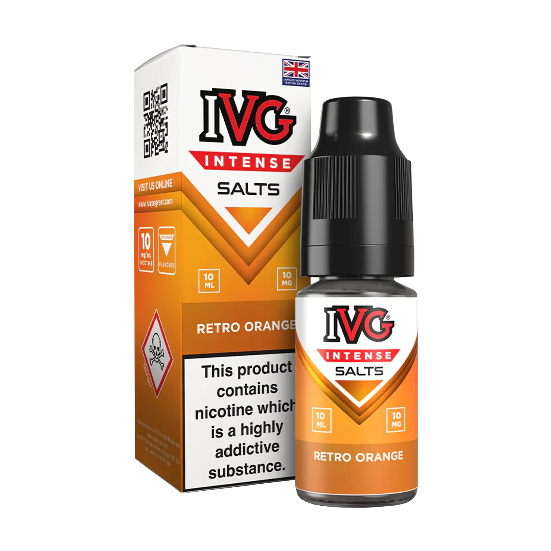 IVG Intense 10ml Nicotine Salt - Retro Orange