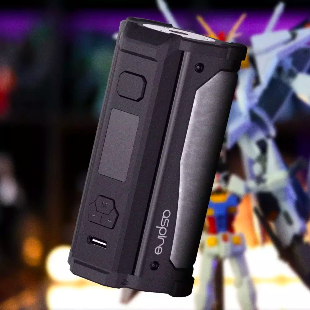 Inspired by popular manga Gundam, the Aspire Rhea sports a look unlike any other in the vaping market.