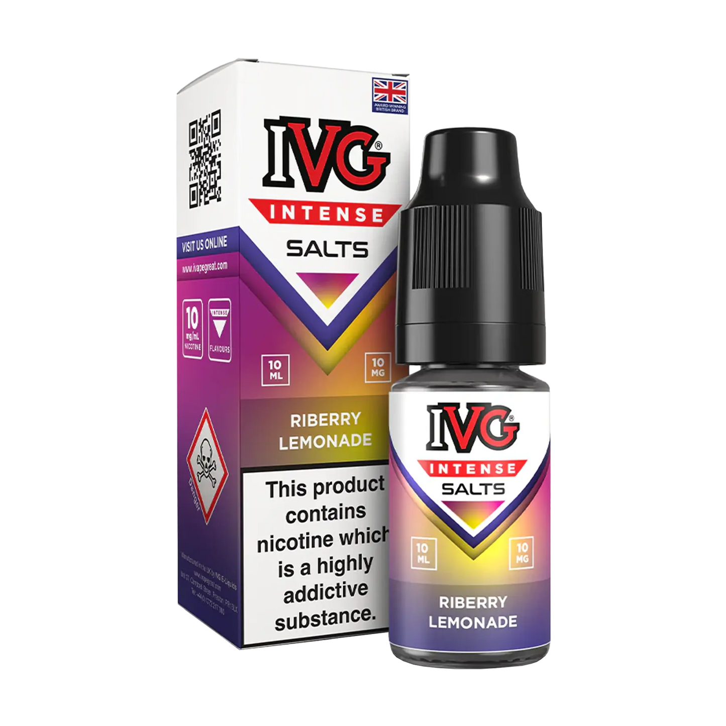 IVG Intense 10ml Nicotine Salt - Riberry Lemonade