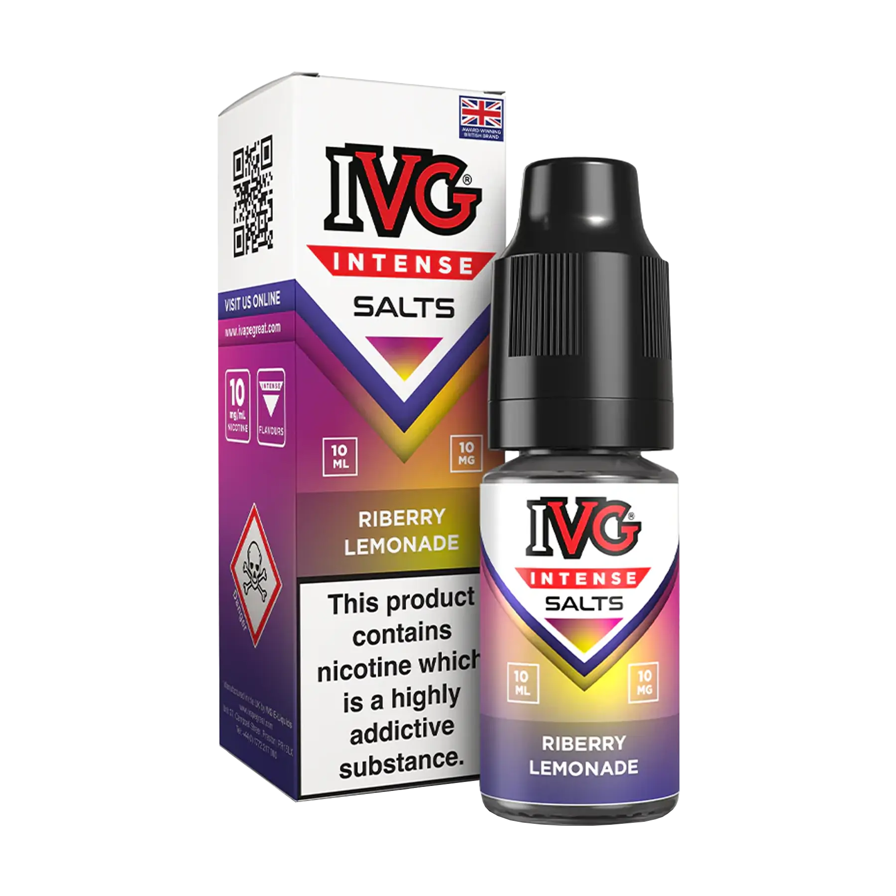 IVG Intense 10ml Nicotine Salt - Riberry Lemonade