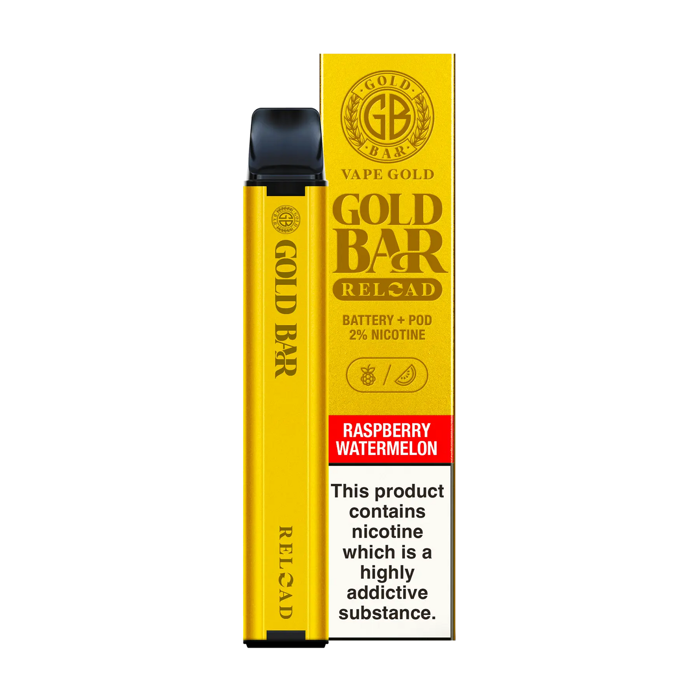Gold Bar Reload Pod Kit - Raspberry Watermelon