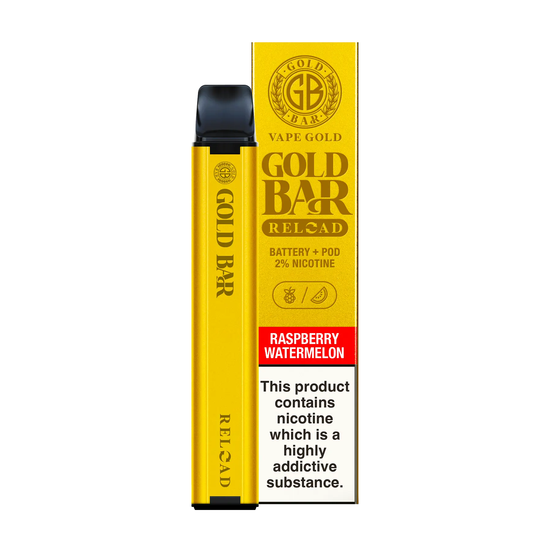 Gold Bar Reload Pod Kit - Raspberry Watermelon