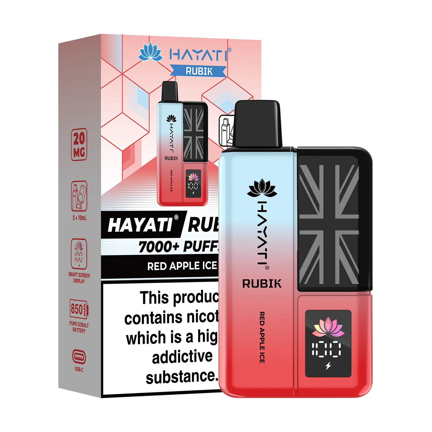 Hayati Rubik Prefilled Vape Kit - Red Apple Ice