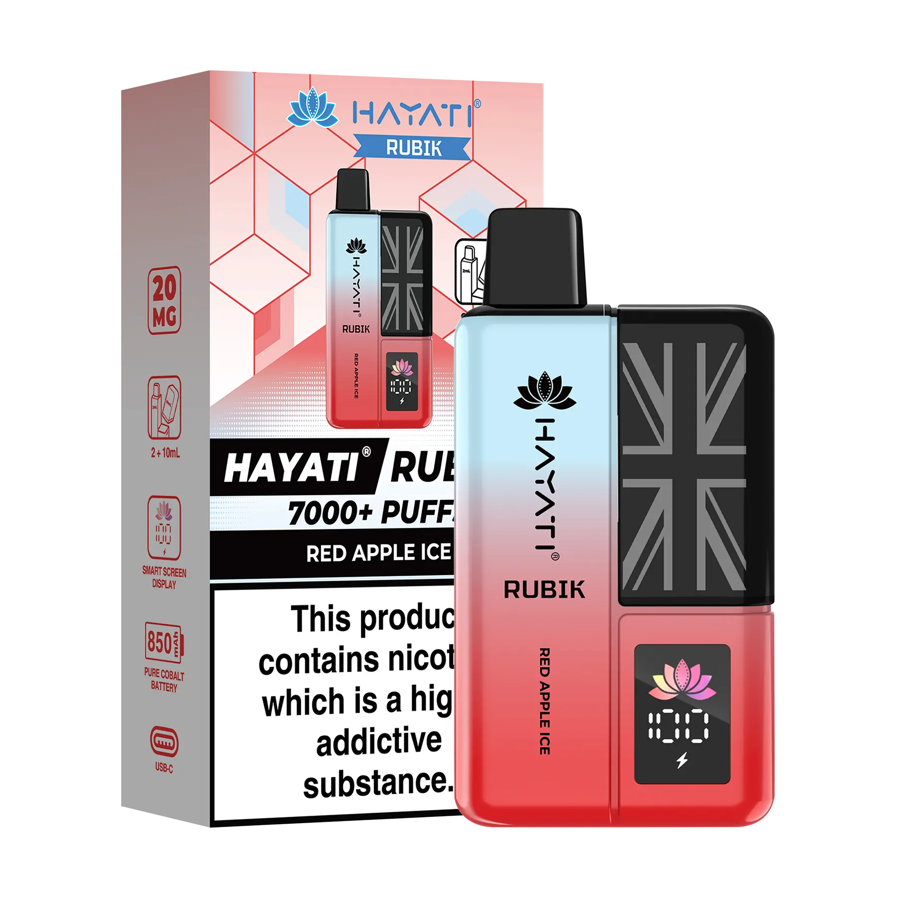 Hayati Rubik Prefilled Vape Kit - Red Apple Ice