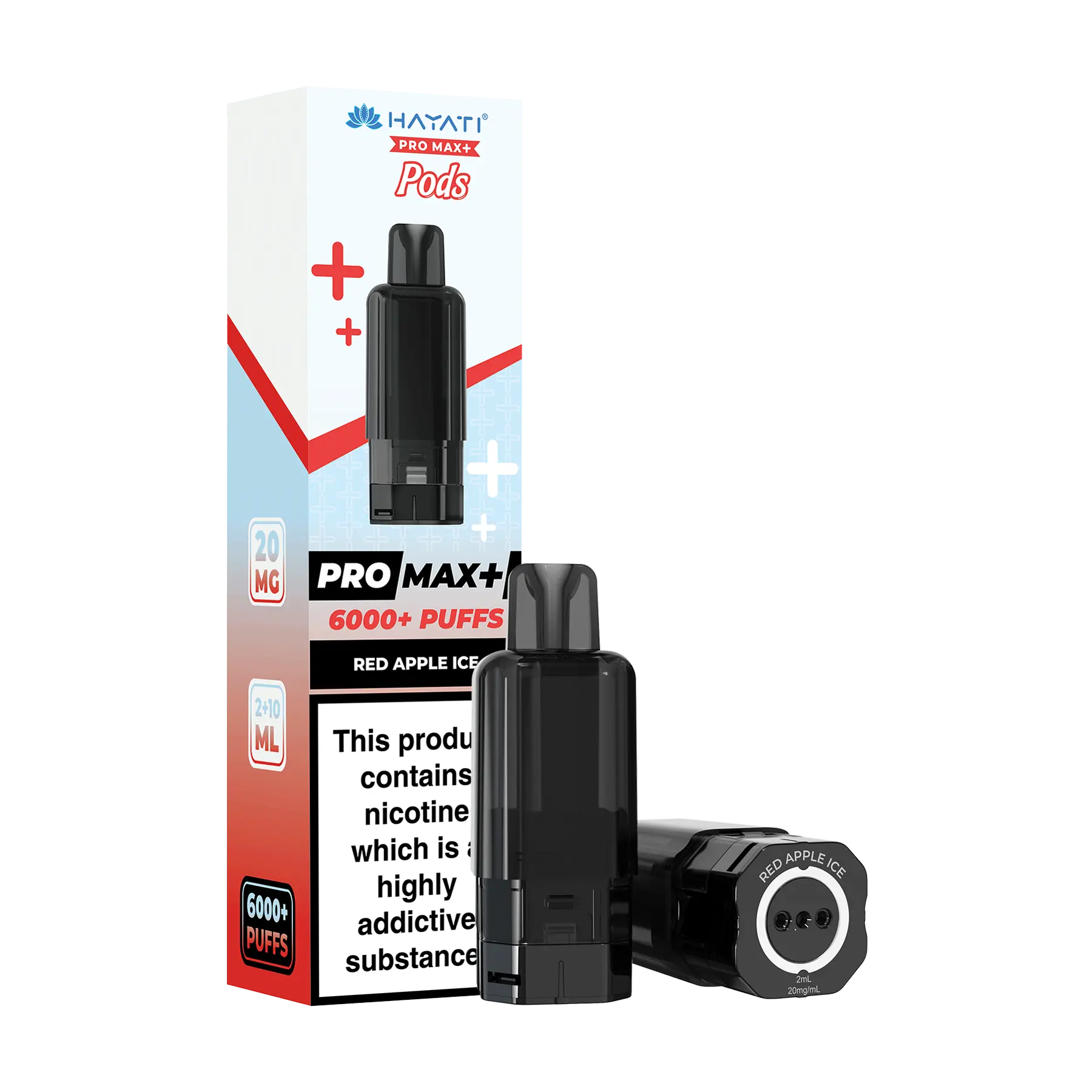 Hayati Pro Max+ 6000 Replacement Pods - Red Apple Ice