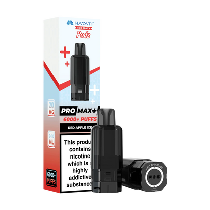 Hayati Pro Max+ 6000 Replacement Pods - Red Apple Ice