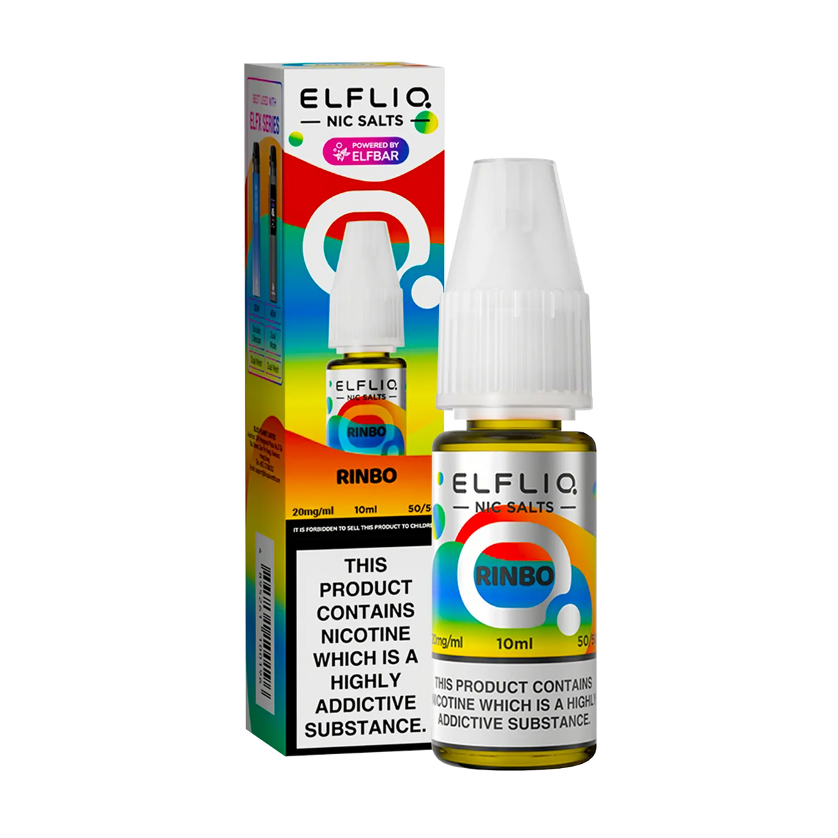 Elfliq: The Official Elf Bar Liquid - Rinbo 10ml E-Liquid Nicotine Salt