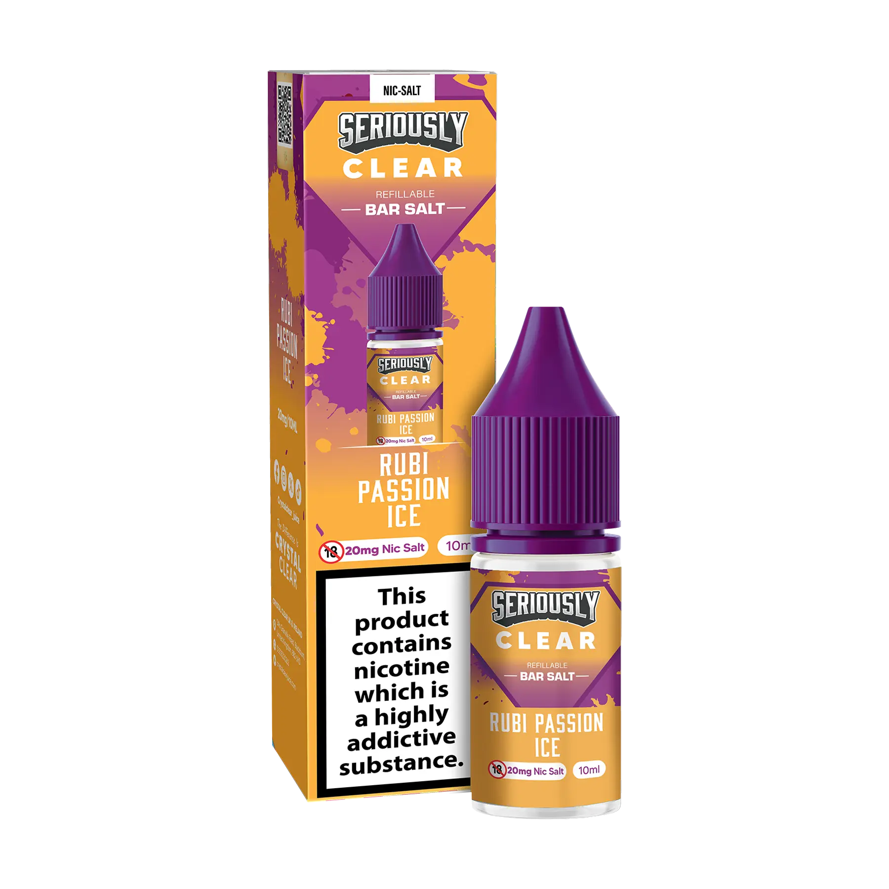 Doozy Seriously Clear 10ml Nicotine Salt - Rubi Passion Ice
