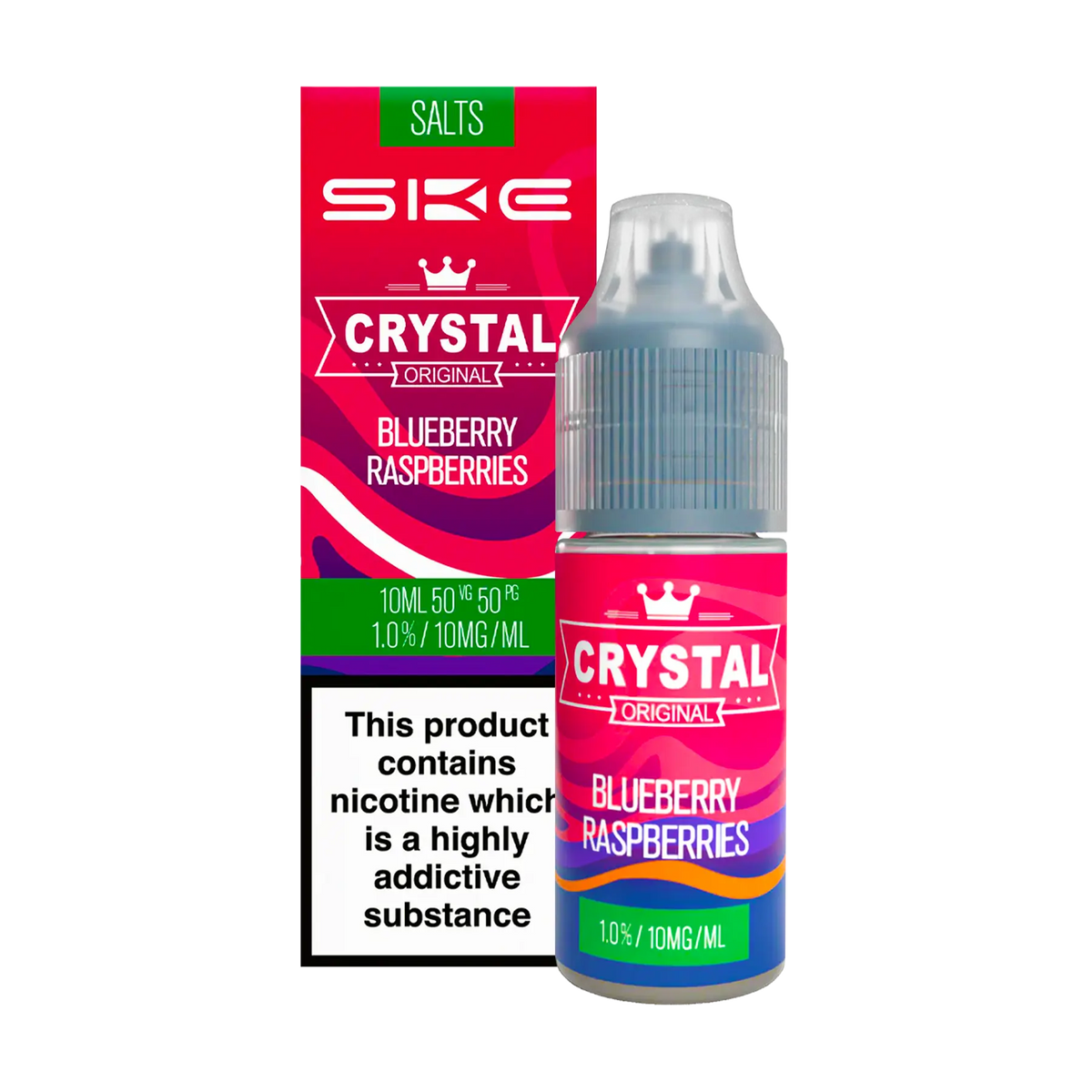 SKE Crystal - Blueberry Raspberries 10ml E Liquid Nicotine Salt