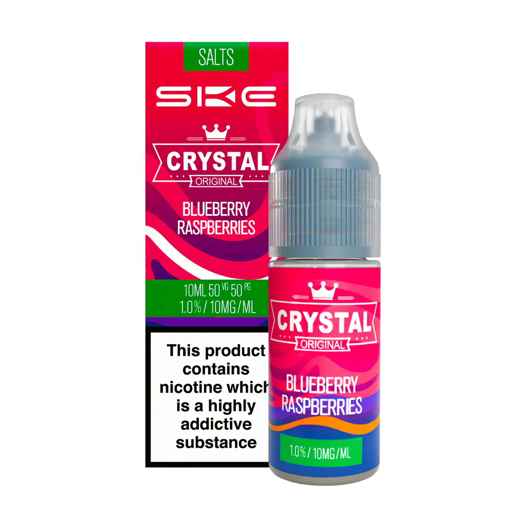 SKE Crystal - Blueberry Raspberries 10ml E Liquid Nicotine Salt