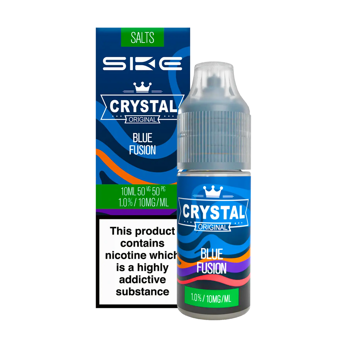 SKE Crystal - Blue Fusion 10ml E Liquid Nicotine Salt