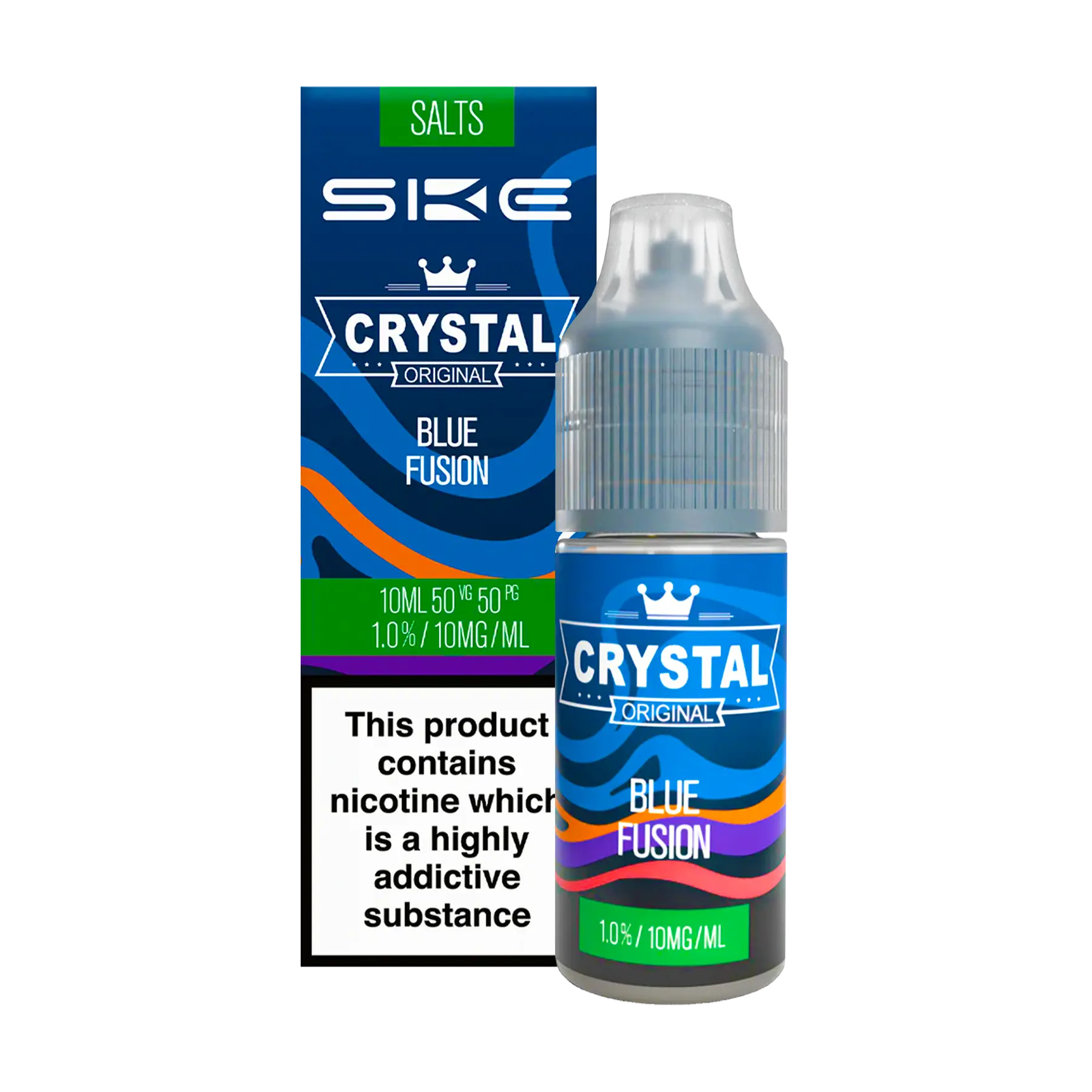 SKE Crystal - Blue Fusion 10ml E Liquid Nicotine Salt