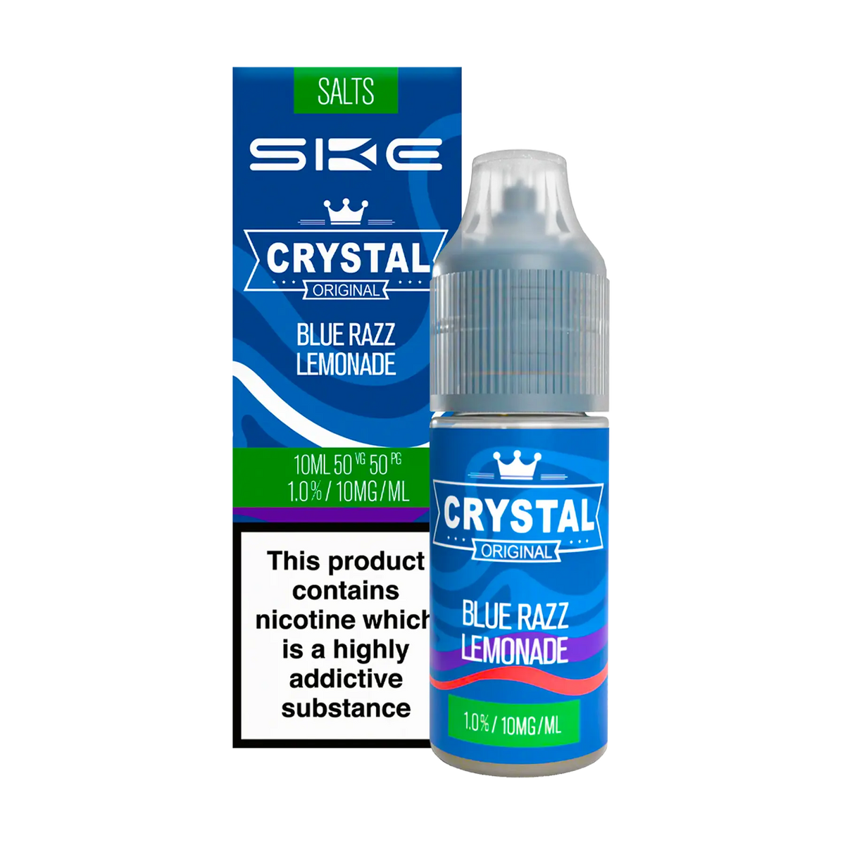 SKE Crystal - Blue Razz Lemonade 10ml E Liquid Nicotine Salt