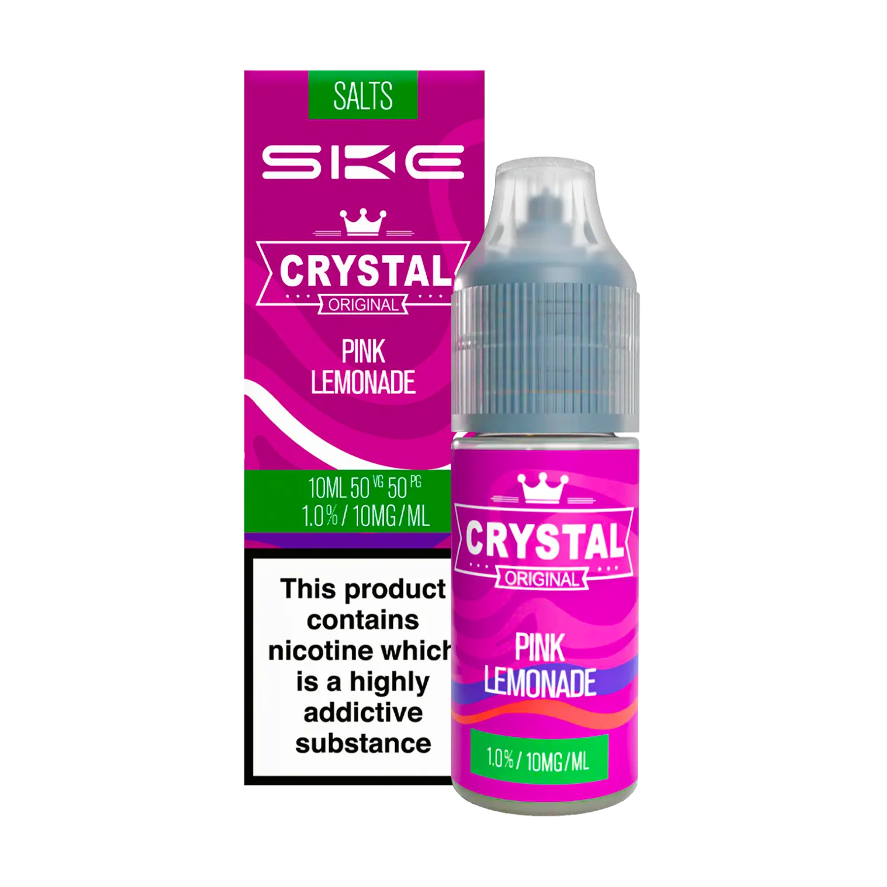SKE Crystal - Pink Lemonade 10ml E Liquid Nicotine Salt