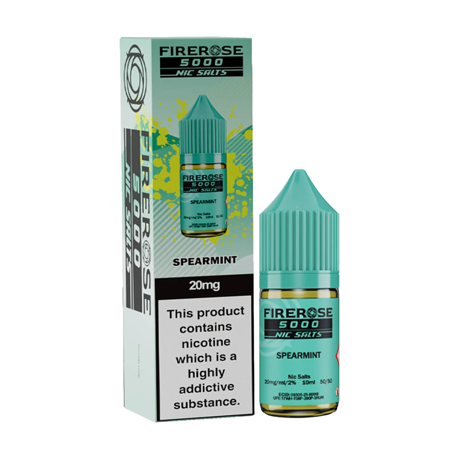 Firerose 5000 10ml Nicotine Salt - Spearmint
